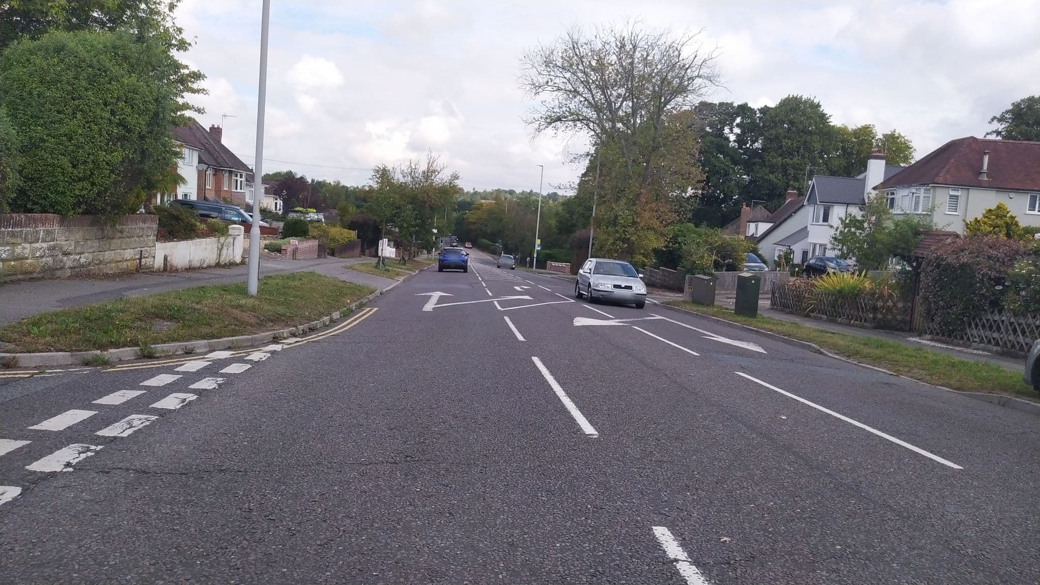 Street view near Oakley Lodge, Wimborne Minster — © noid (CC BY-SA · Mapillary)