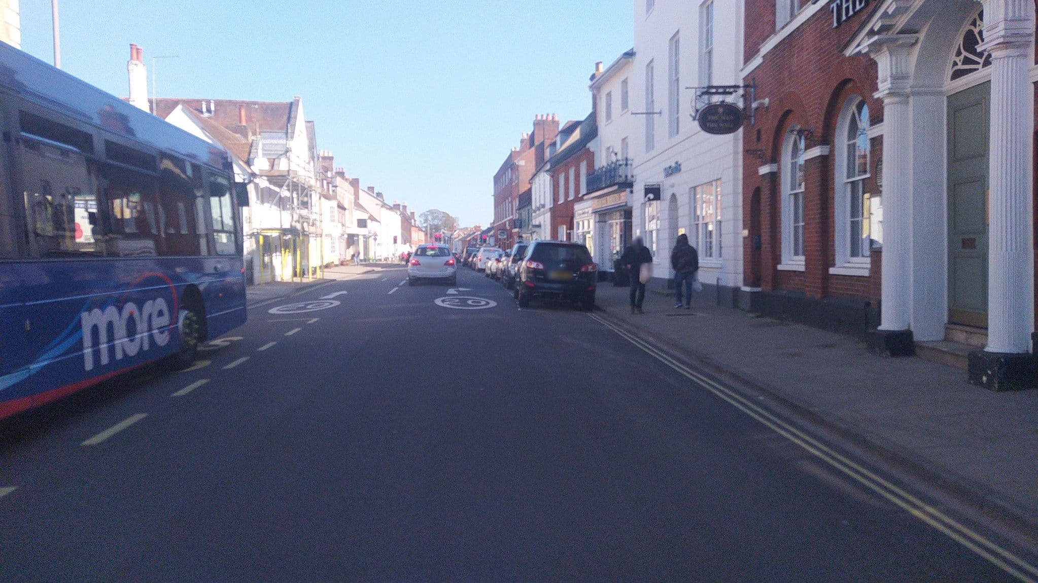 Street view near Gloria Jenkyns, Wimborne Minster — © noid (CC BY-SA · Mapillary)