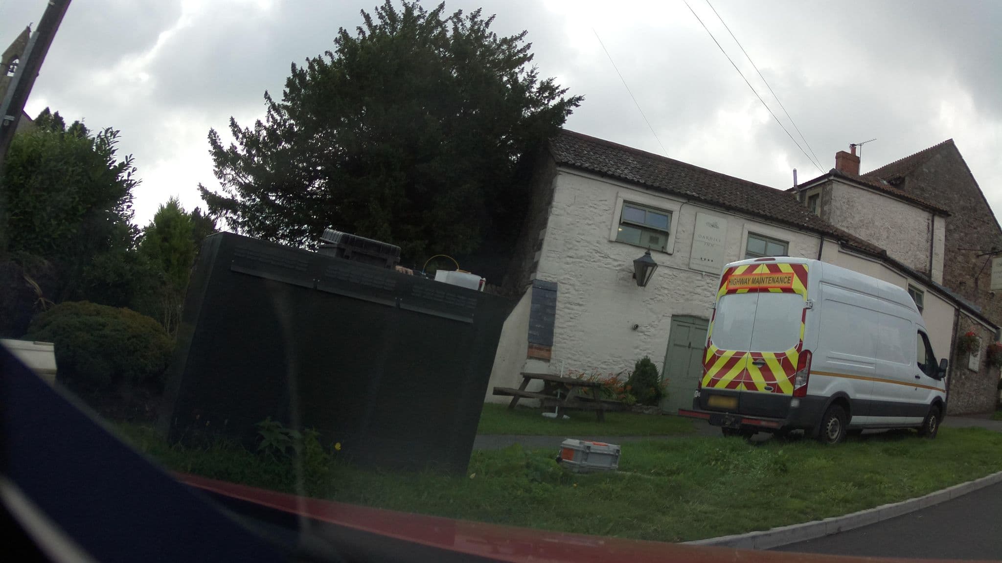 Street view near The Oakhill Inn, Shepton Mallet — © southglos (CC BY-SA · Mapillary)