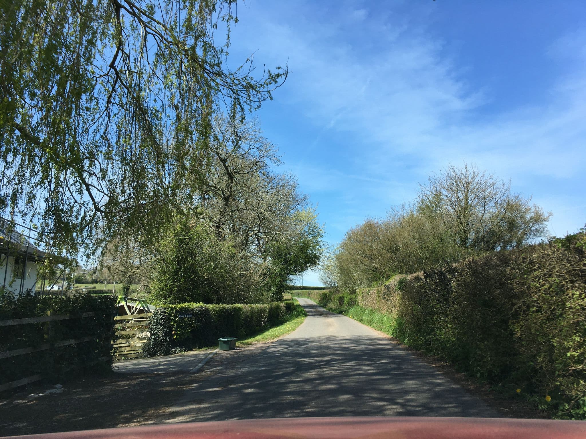 Street view near The Pentre Farm, Usk — © southglos (CC BY-SA · Mapillary)