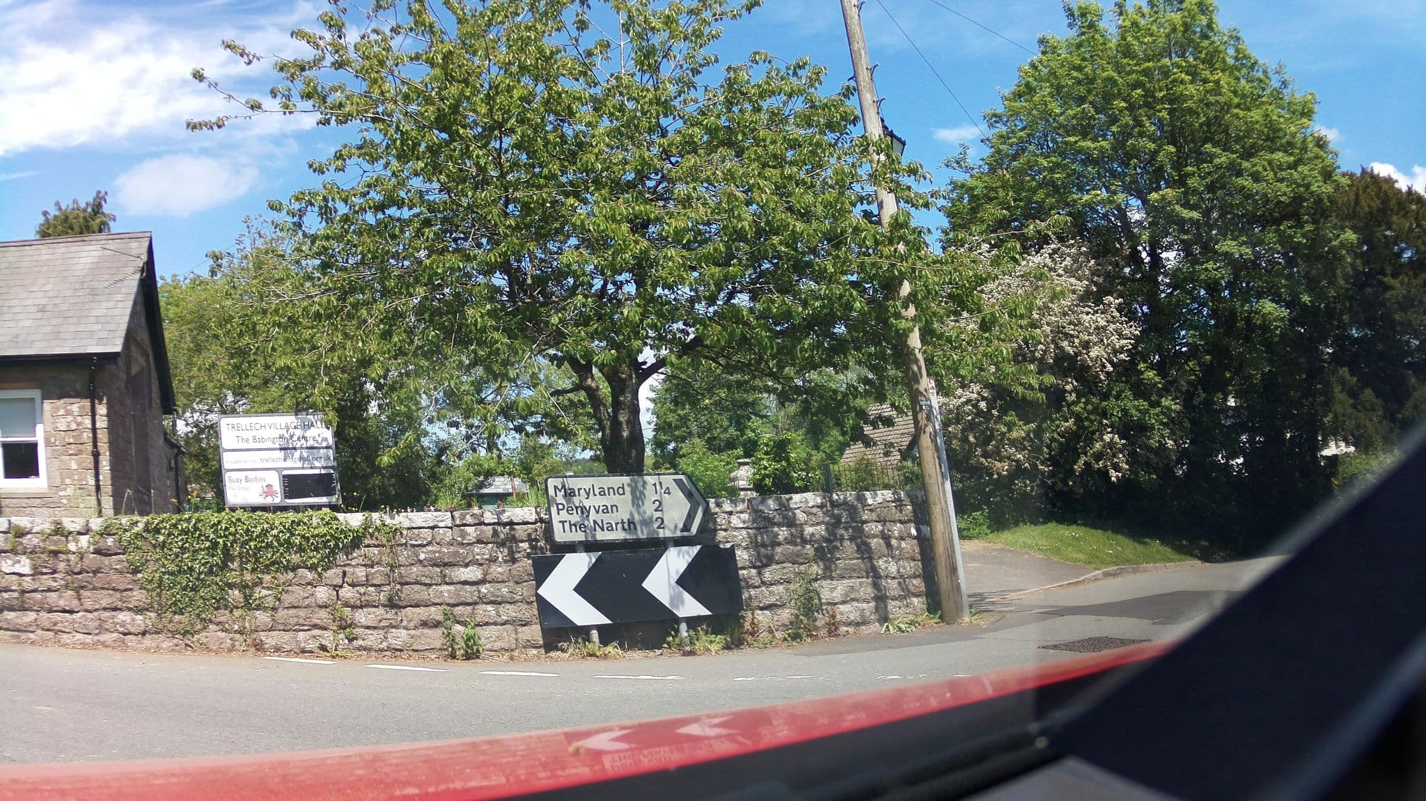 Street view near The Lion Inn (Trellech), Monmouth — © southglos (CC BY-SA · Mapillary)
