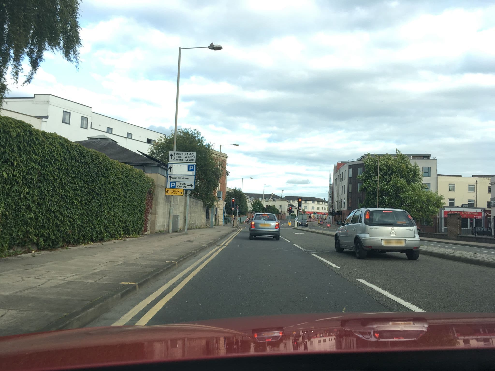 Street view near Bliss Apt Cheltenham Plaza, Cheltenham — © southglos (CC BY-SA · Mapillary)