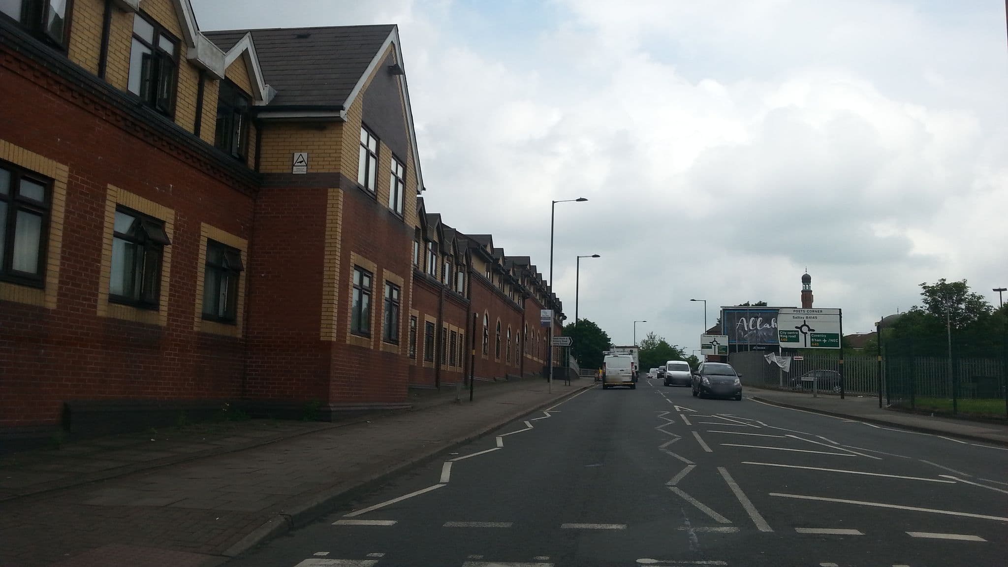 Street view near The New Birmingham Hotel Limited, Acocks Green — © adam2 (CC BY-SA · Mapillary)