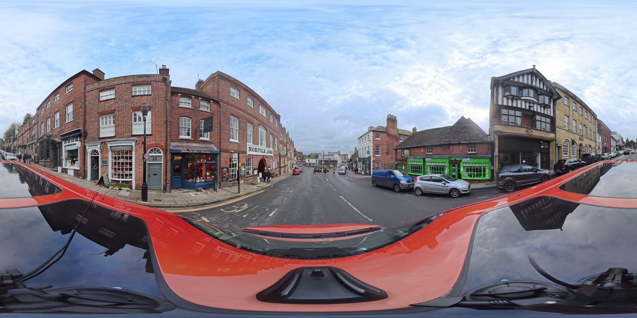 Street view near Betty's B & B, Arundel — © BlizzardBorn42Car (CC BY-SA · Mapillary)