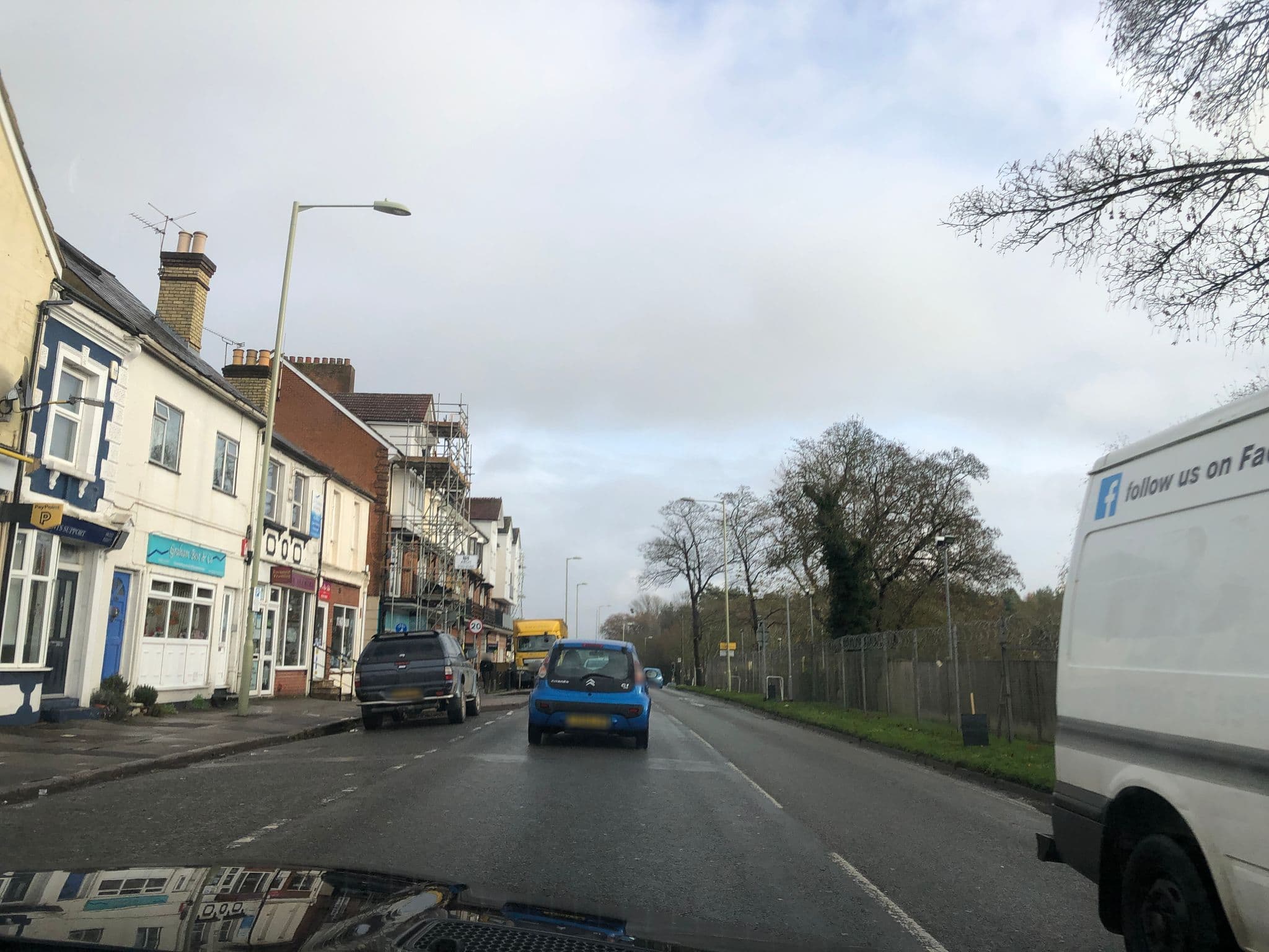 Street view near Flexi Lets, Mytchett — © laye (CC BY-SA · Mapillary)