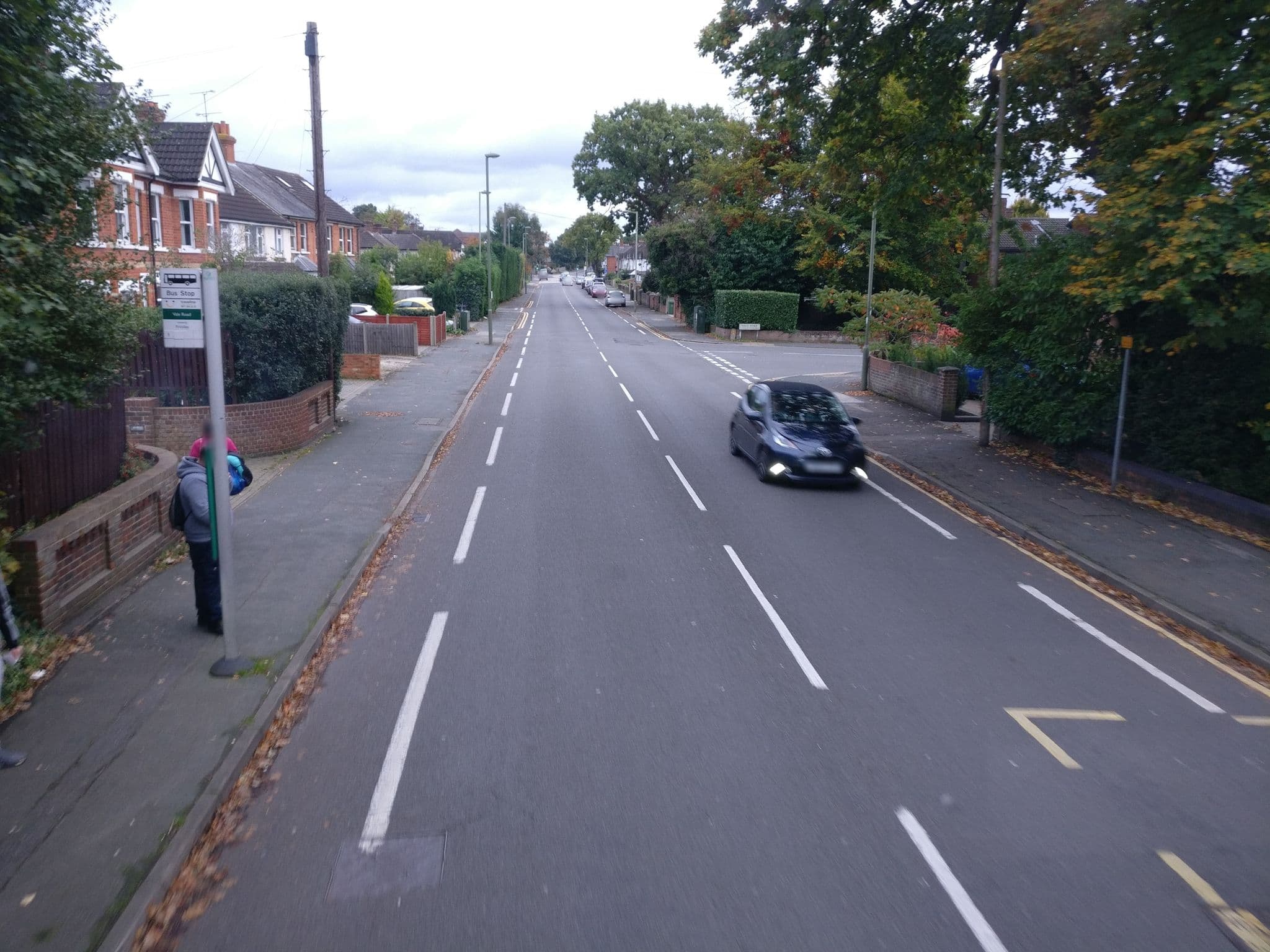 Street view near The Hollies Guest House, Camberley — © jpennycook (CC BY-SA · Mapillary)