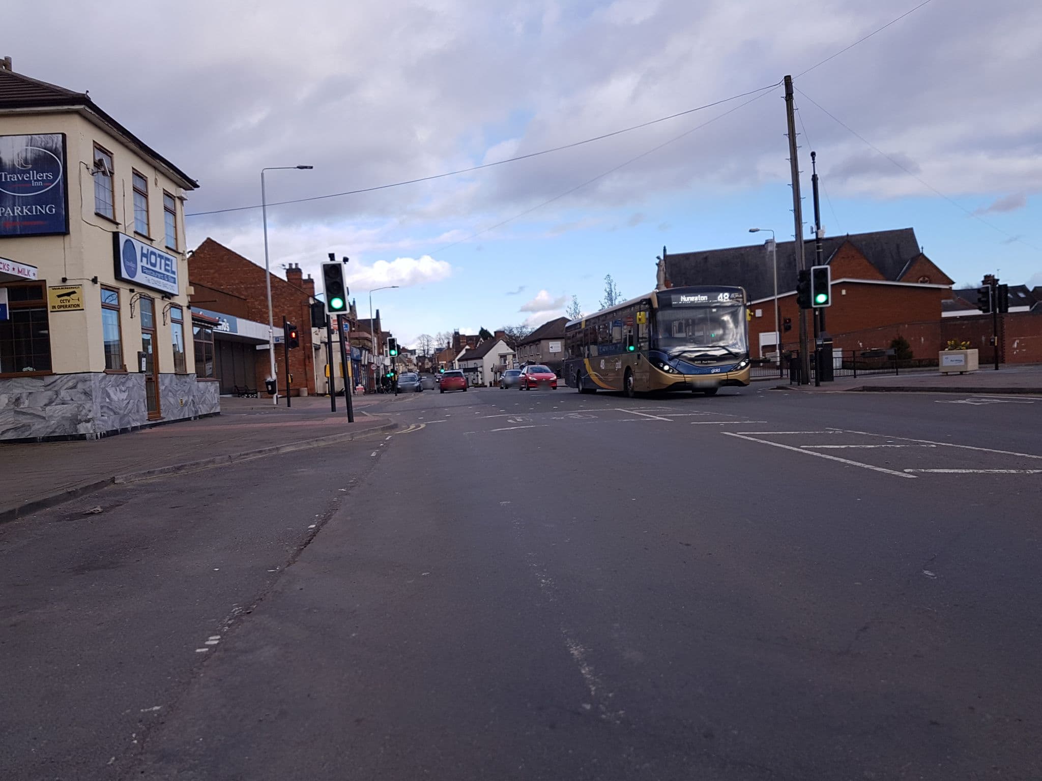 Street view near Travellers Inn Mallory Park Hotel, Earl Shilton — © cyclestreets (CC BY-SA · Mapillary)