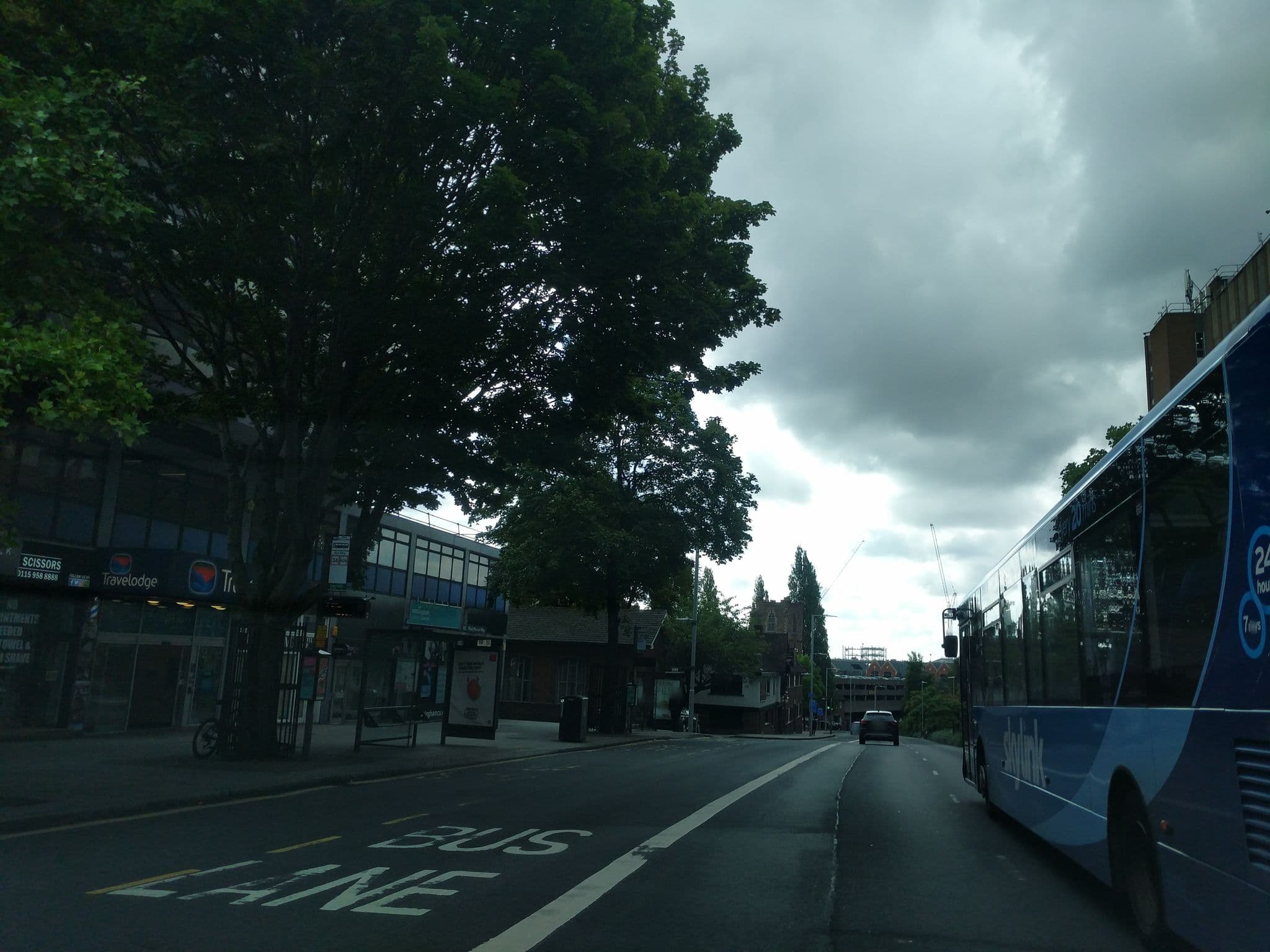 Street view near Travelodge, Nottingham — © adam2 (CC BY-SA · Mapillary)