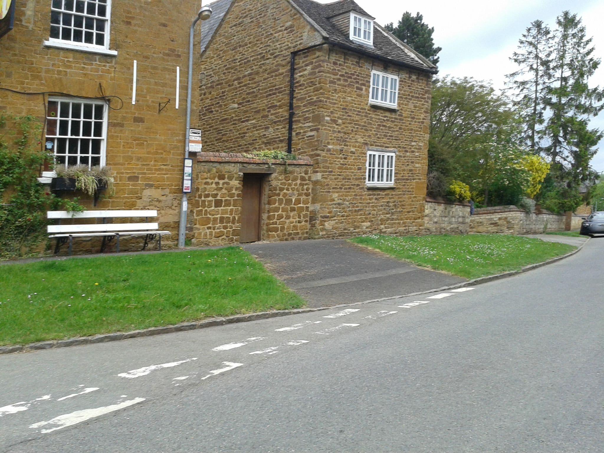Street view near The George at Ashley, Cottingham — © cyclestreets (CC BY-SA · Mapillary)