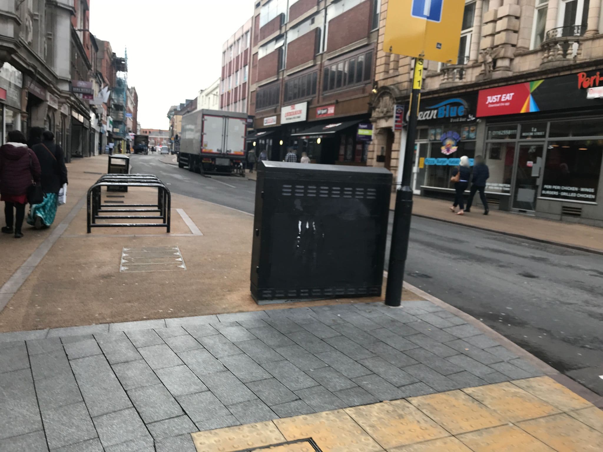 Street view near Mercure City Hotel, Leicester — © cyclestreets (CC BY-SA · Mapillary)