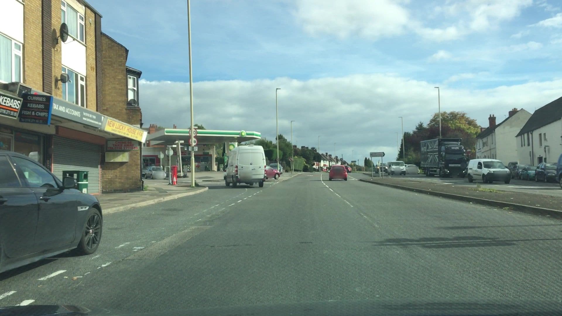 Street view near Leicester Stage Hotel, Oadby — © lvl5 (CC BY-SA · Mapillary)