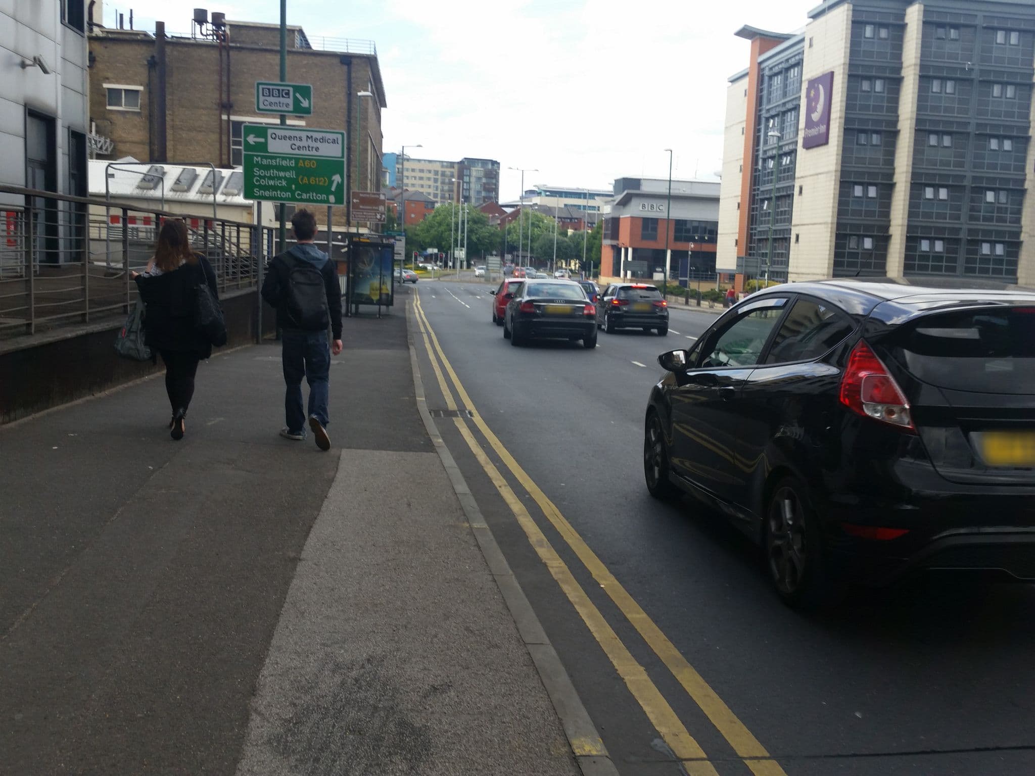 Street view near Jurys Inn, Nottingham — © matth81 (CC BY-SA · Mapillary)