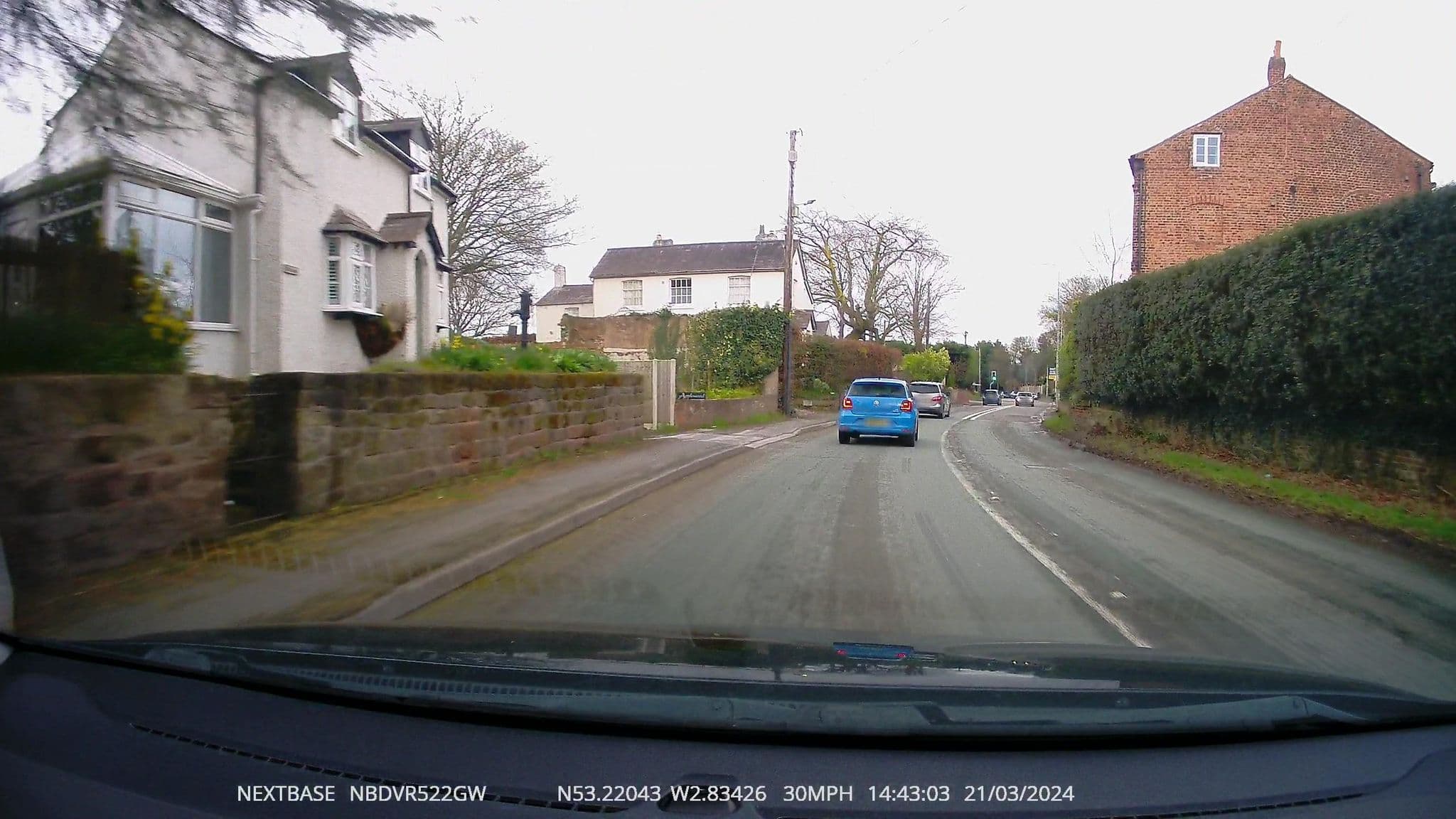 Street view near A Country Manor, Mickle Trafford — © RyanBush (CC BY-SA · Mapillary)