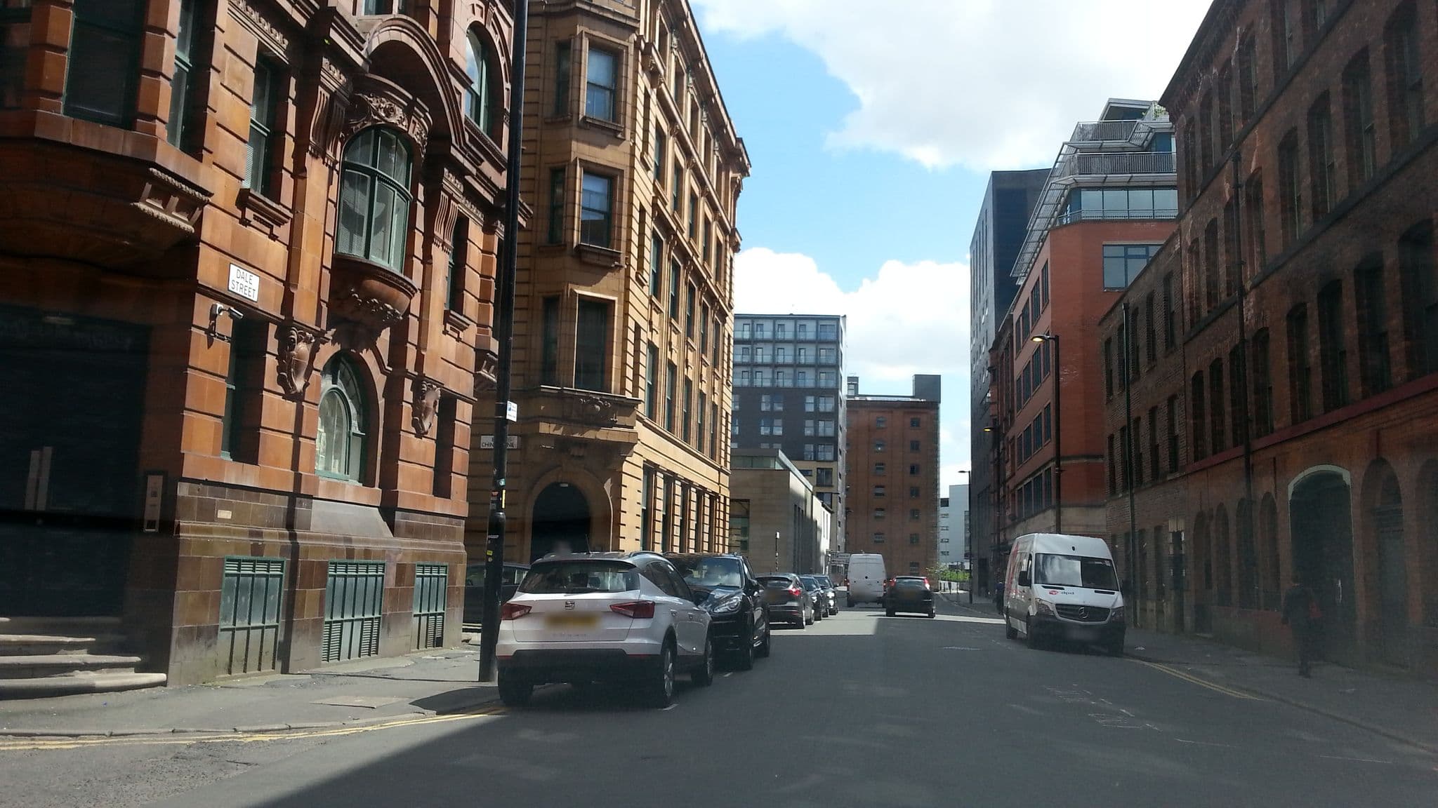 Street view near Eleska's Apart Hotel, Manchester — © adam2 (CC BY-SA · Mapillary)