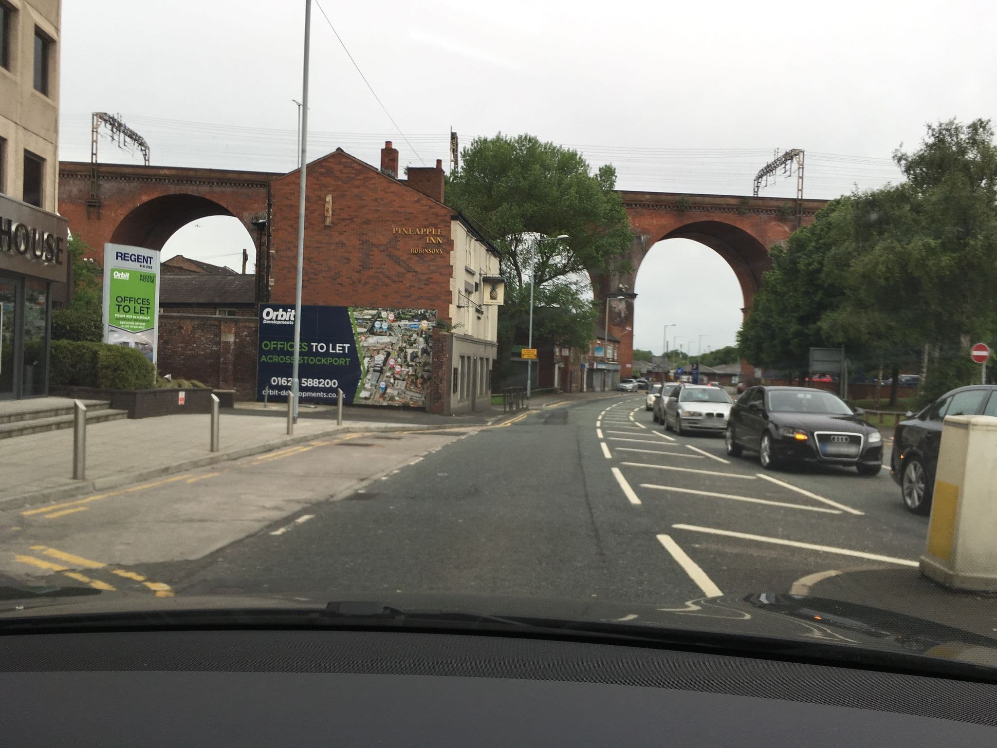Street view near Travelodge, Stockport — © julianlb (CC BY-SA · Mapillary)