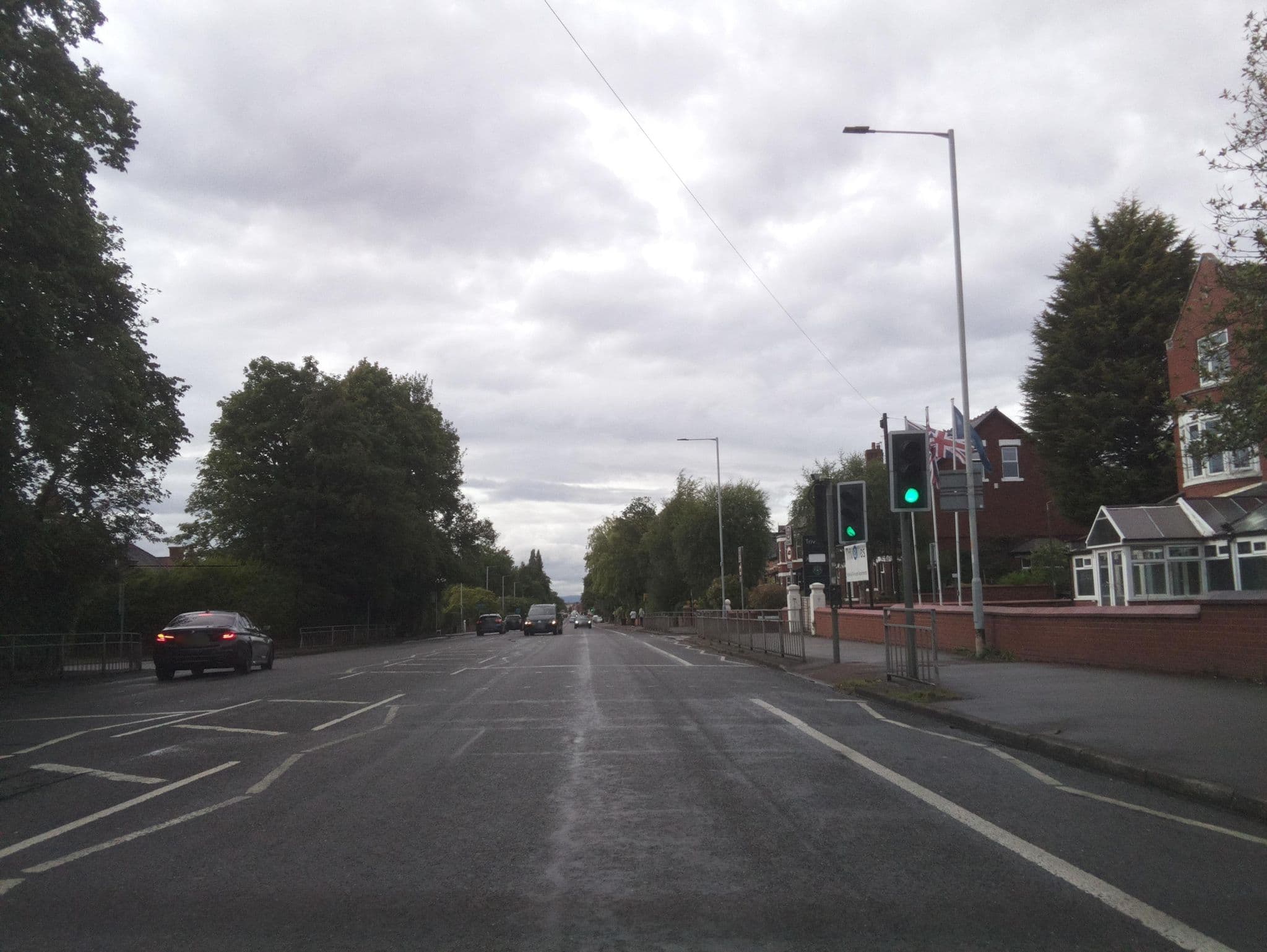 Street view near The Saxon Holme Hotel Manchester, Heaton Chapel — © southglos (CC BY-SA · Mapillary)