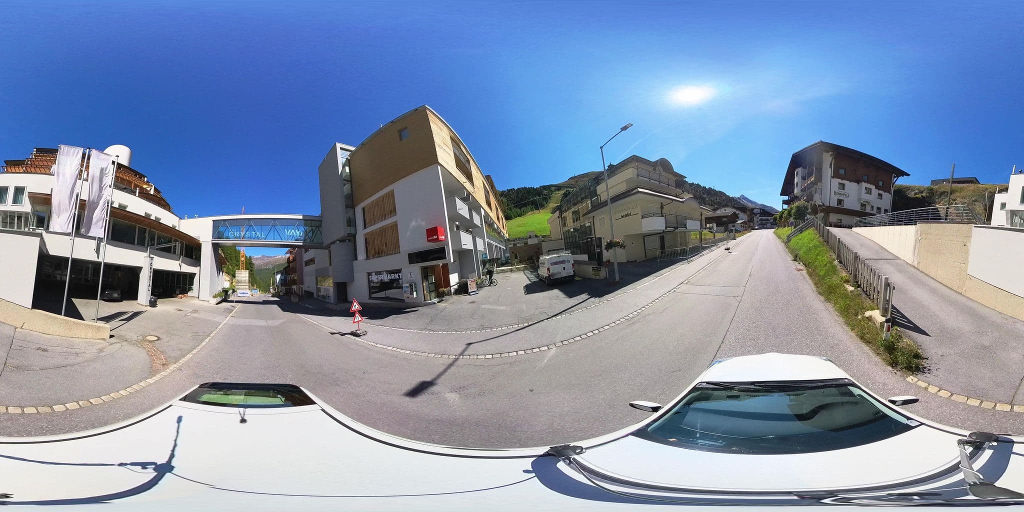 Street view near Hotel Crystal, Sölden