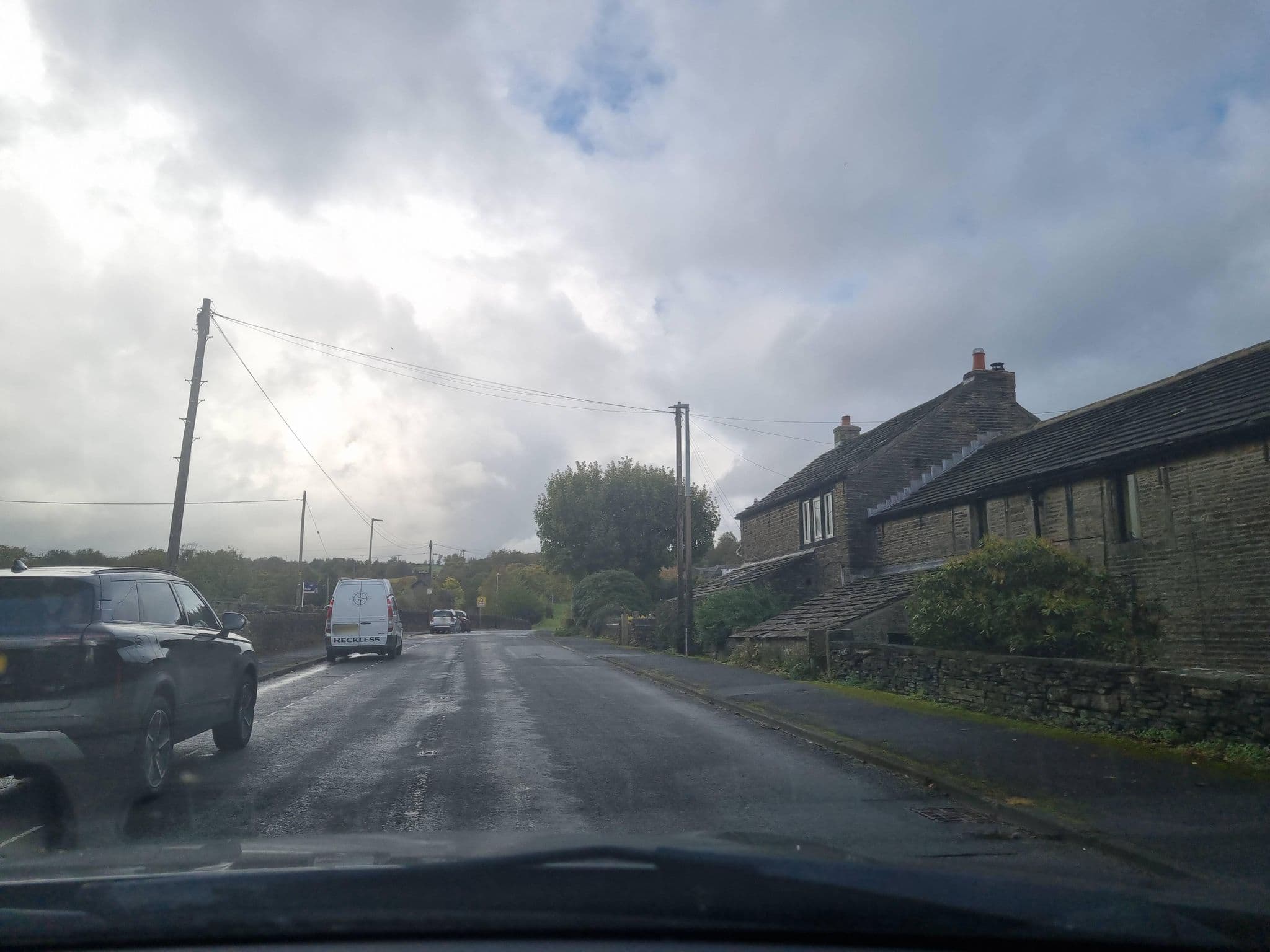 Street view near Lane Side Farm B&B, Meltham — © mappo2 (CC BY-SA · Mapillary)