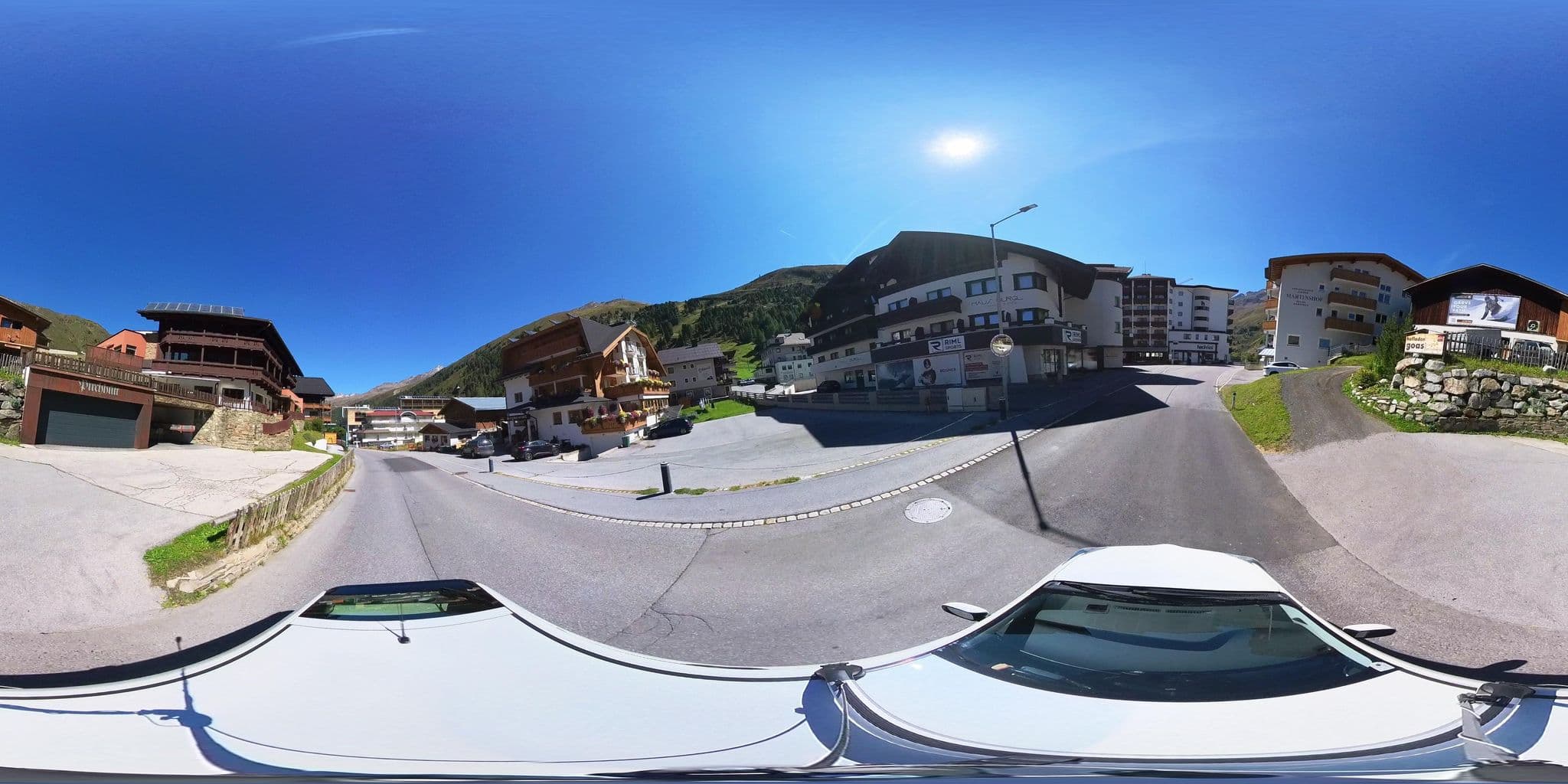 Street view near Pension Bergkristall, Sölden