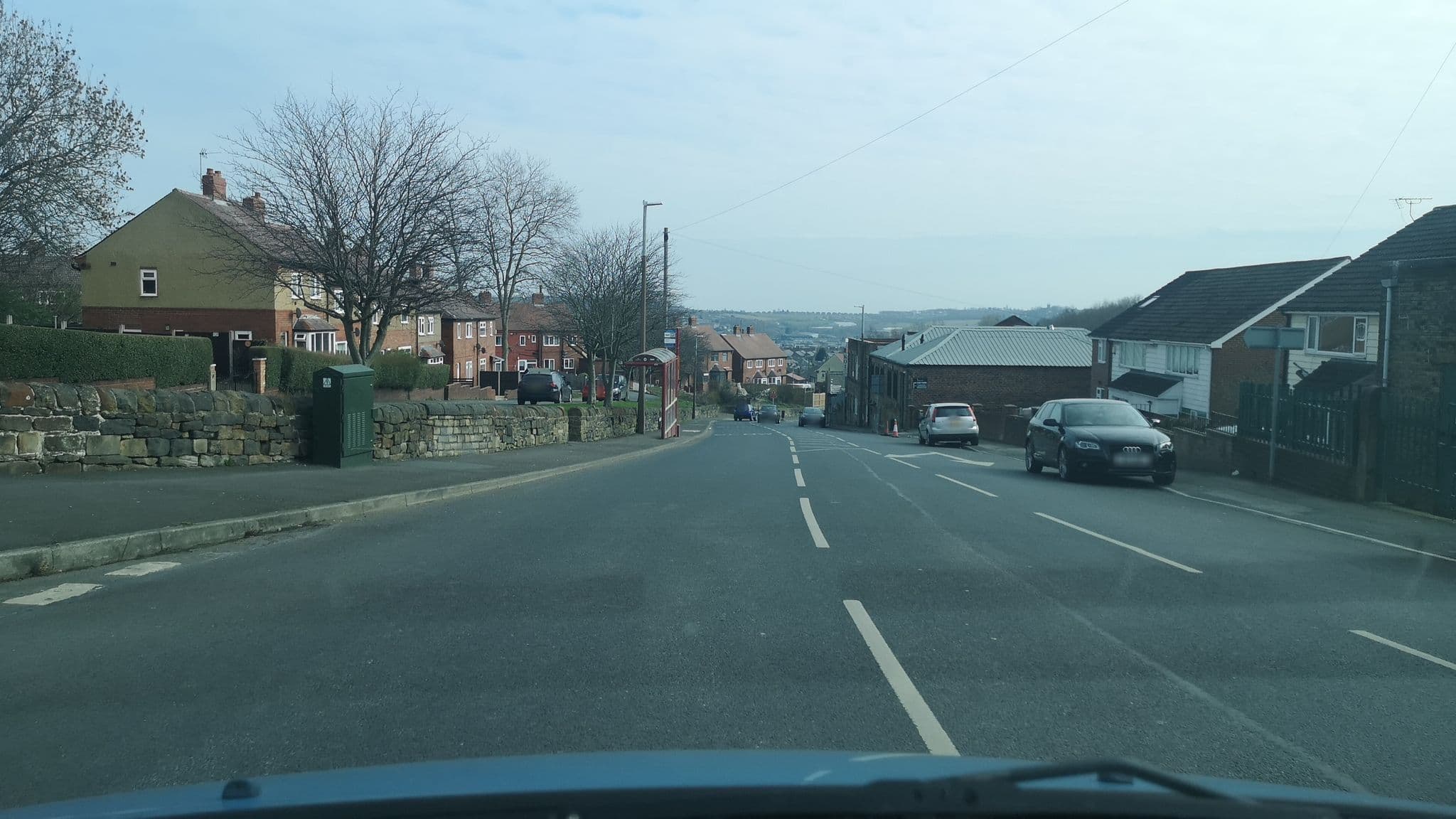 Street view near Healey Hotel Limited, Batley — © cuttlebug (CC BY-SA · Mapillary)