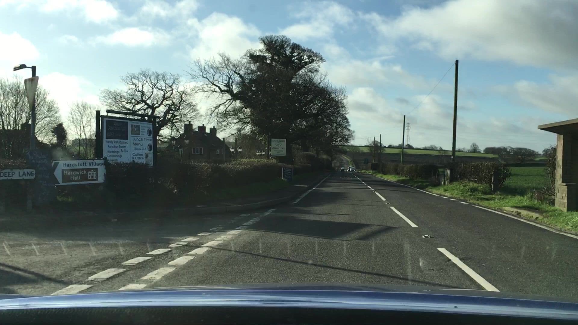 Street view near The Famous Shoulder Hotel, Pilsley — © lvl5 (CC BY-SA · Mapillary)