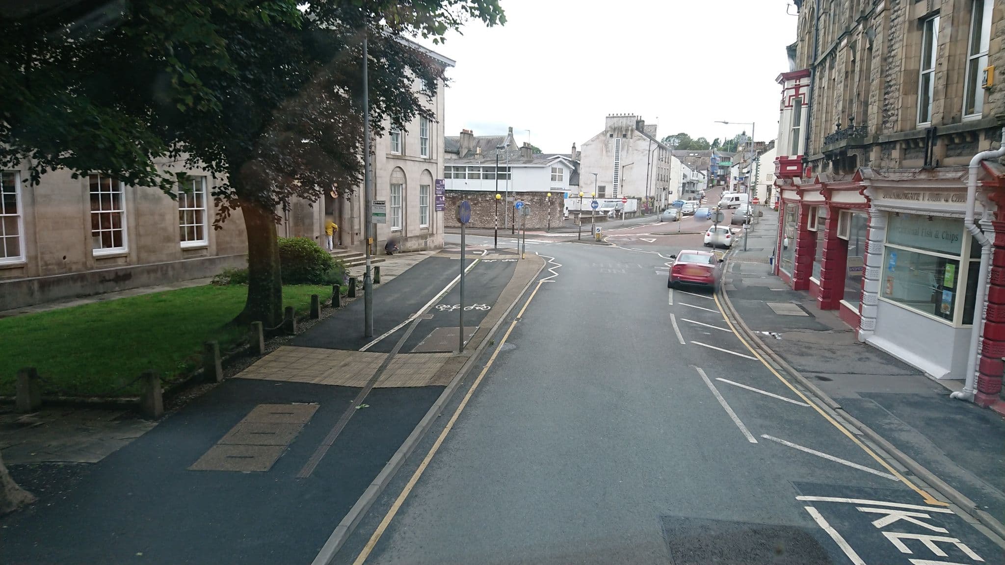 Street view near The Riverside Hotel & Leisure Club, Kendal — © skifans (CC BY-SA · Mapillary)