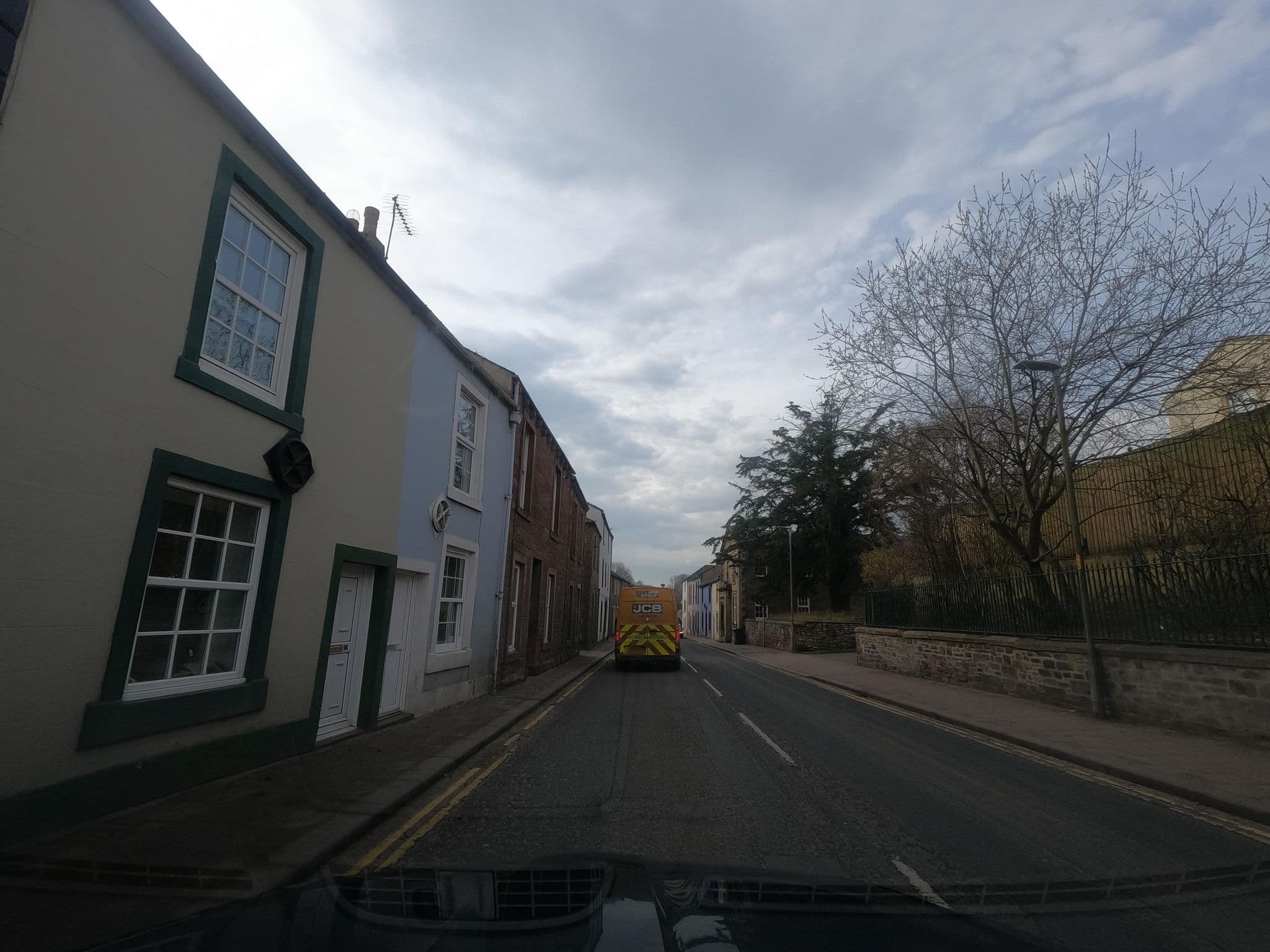 Street view near The Sycamore Gap, Great Corby — © floatingboater (CC BY-SA · Mapillary)
