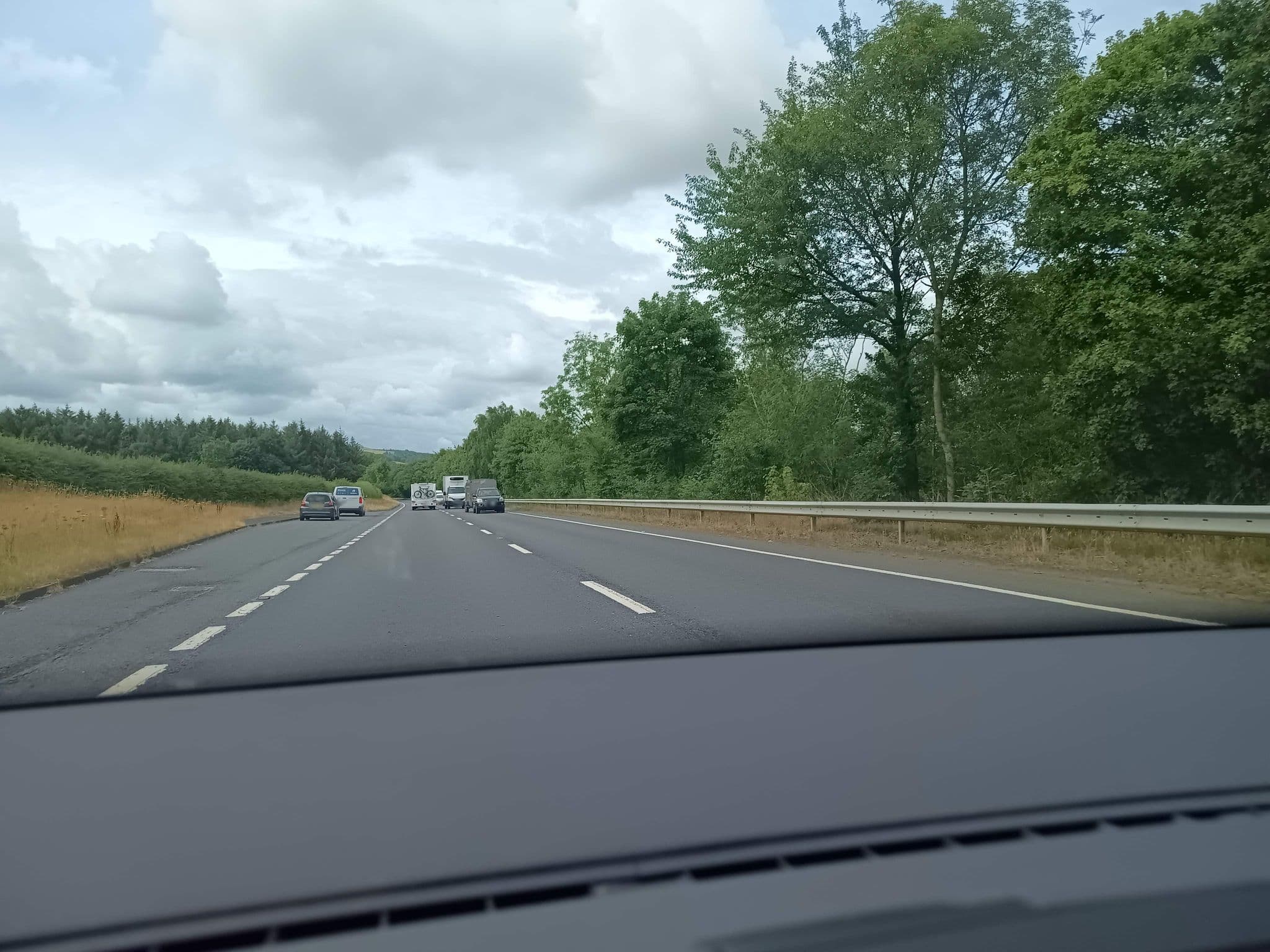 Street view near Brokenheugh Lodge, Haydon Bridge — © zuse (CC BY-SA · Mapillary)
