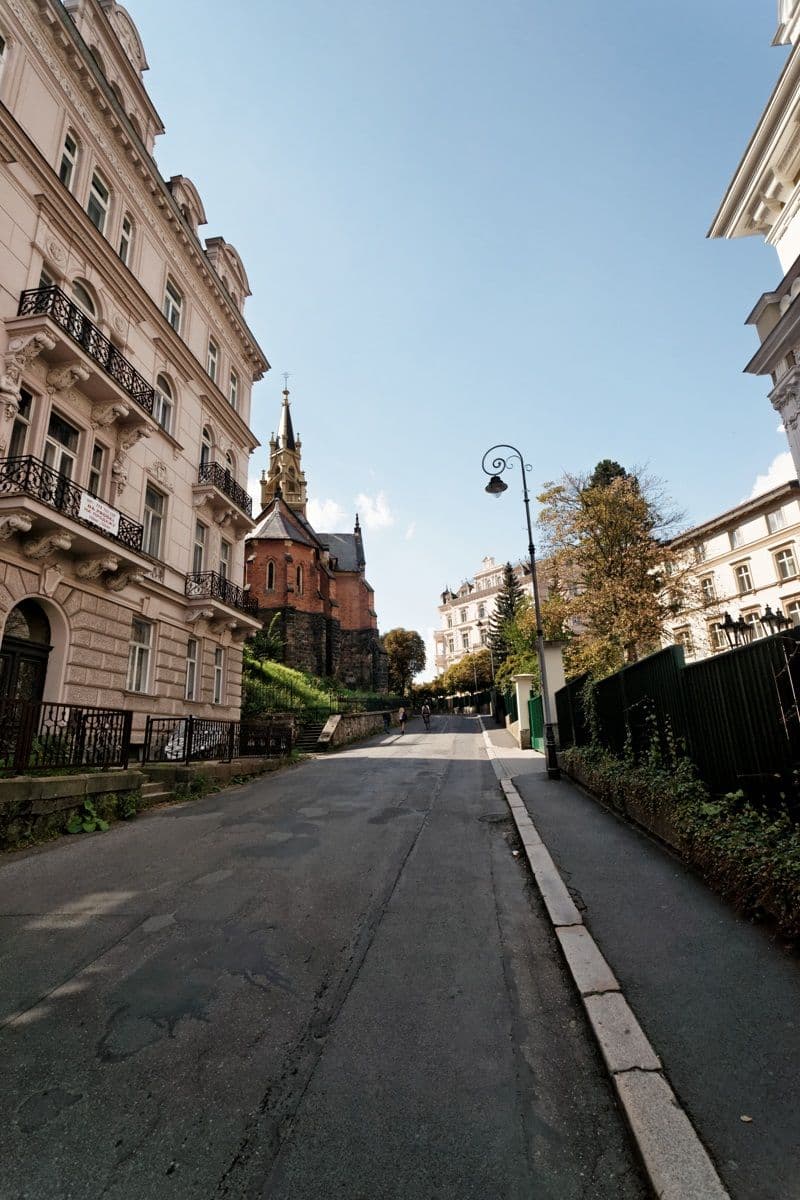 Street view near Hotel Livia, Karlovy Vary