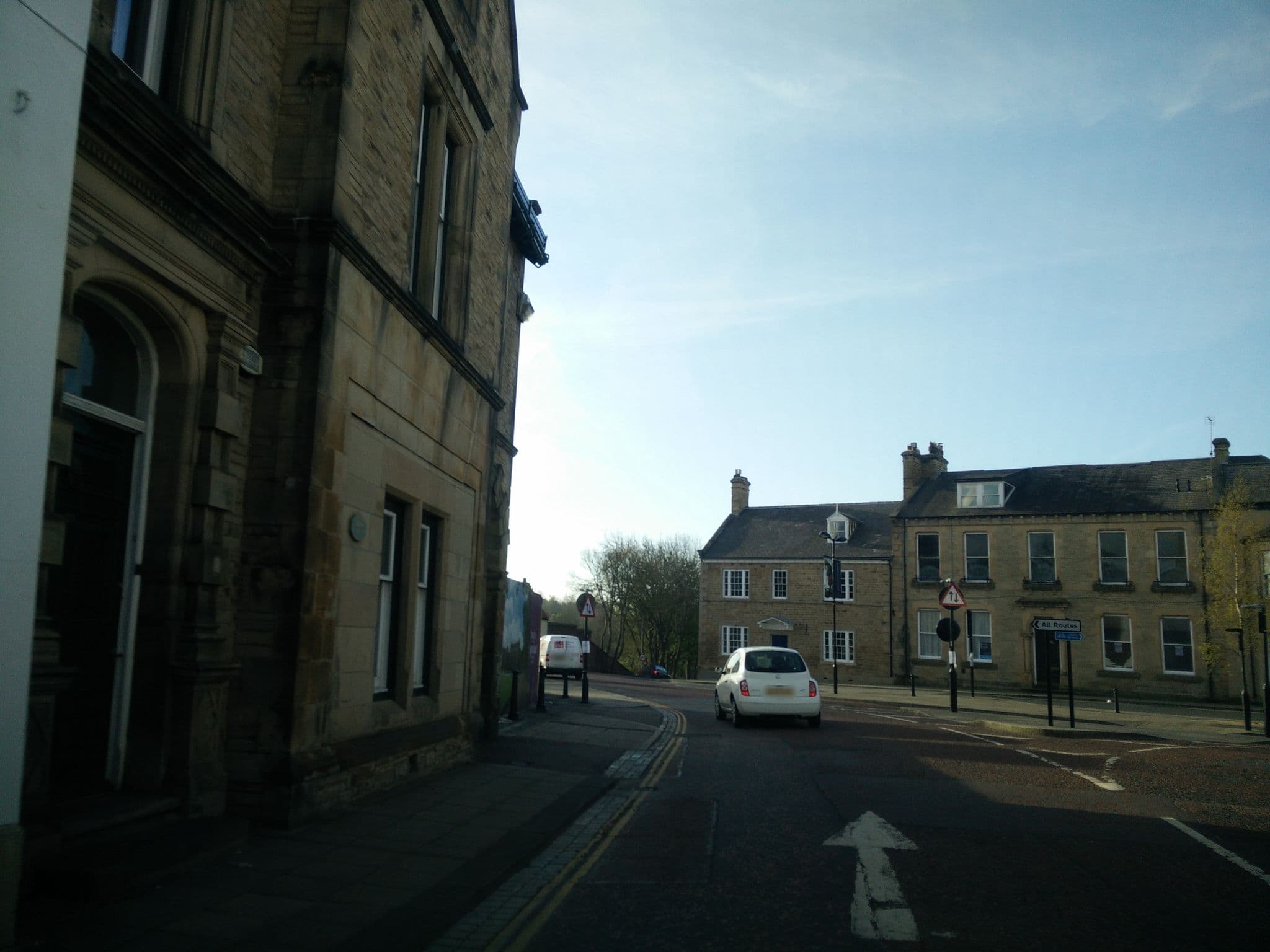Street view near The Postchaise Hotel, Bishop Auckland — © stevenhorner (CC BY-SA · Mapillary)