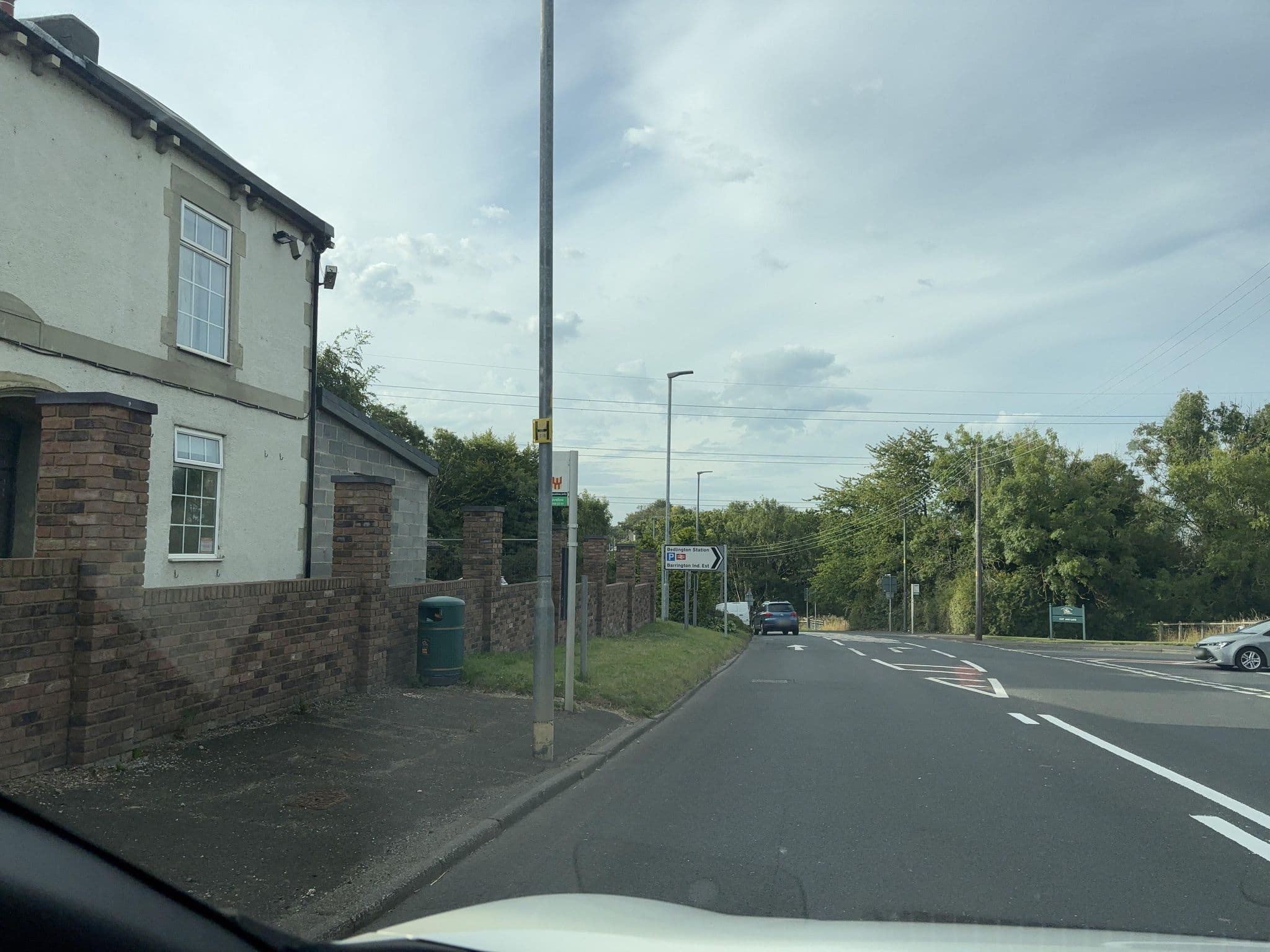 Street view near The Swan, Choppington — © NinjaBill (CC BY-SA · Mapillary)