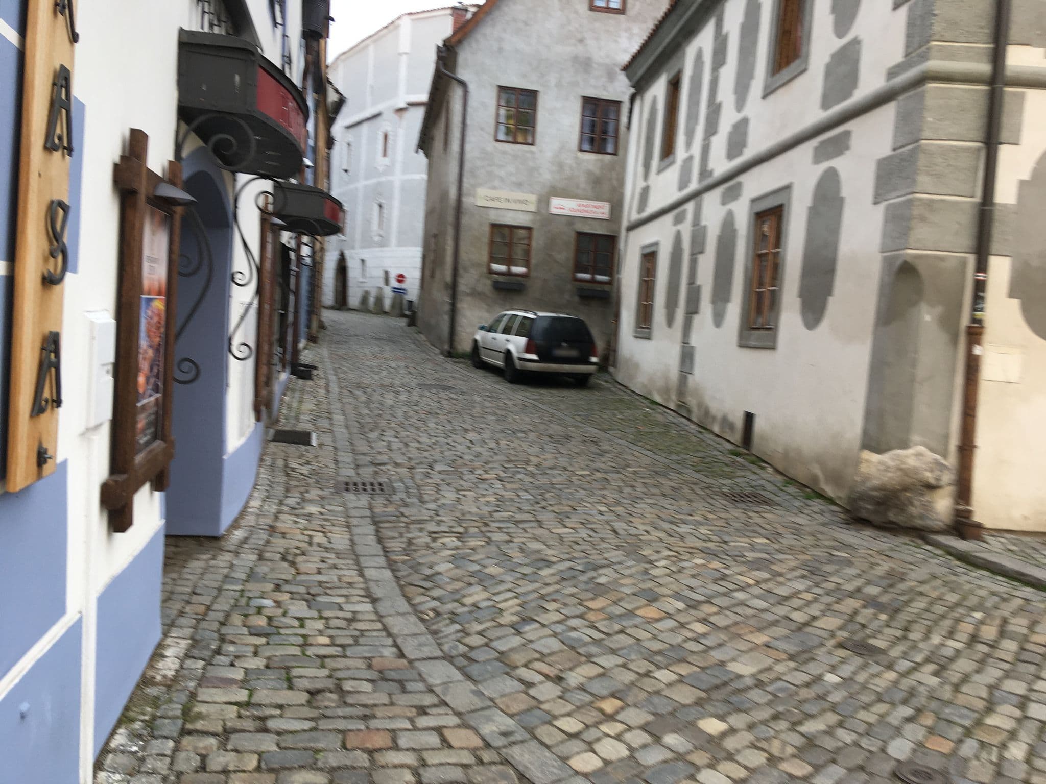 Street view near Travel Hostel, Český Krumlov