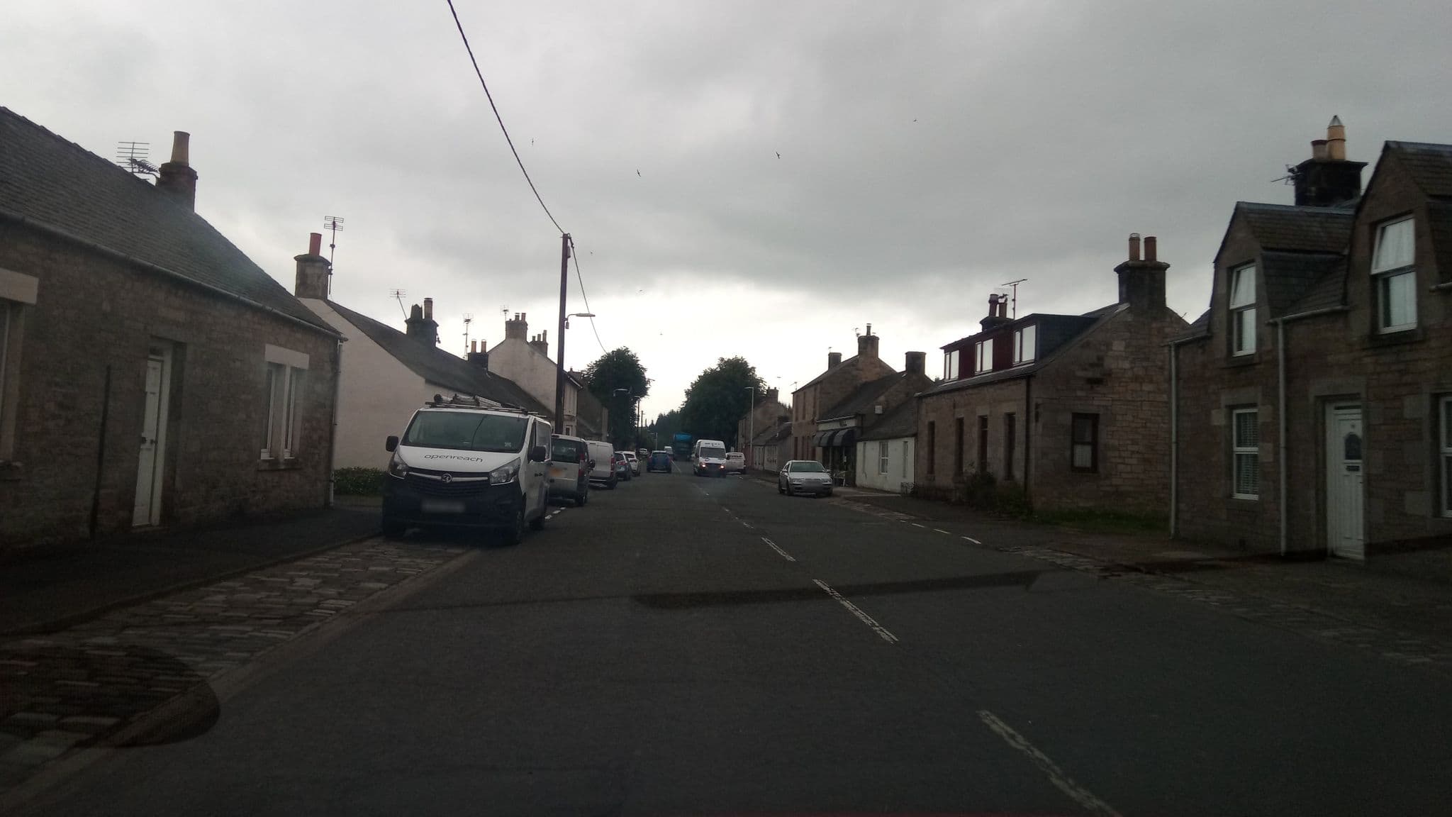 Street view near Whitchester Christian Guest House, Langholm — © victuallers (CC BY-SA · Mapillary)