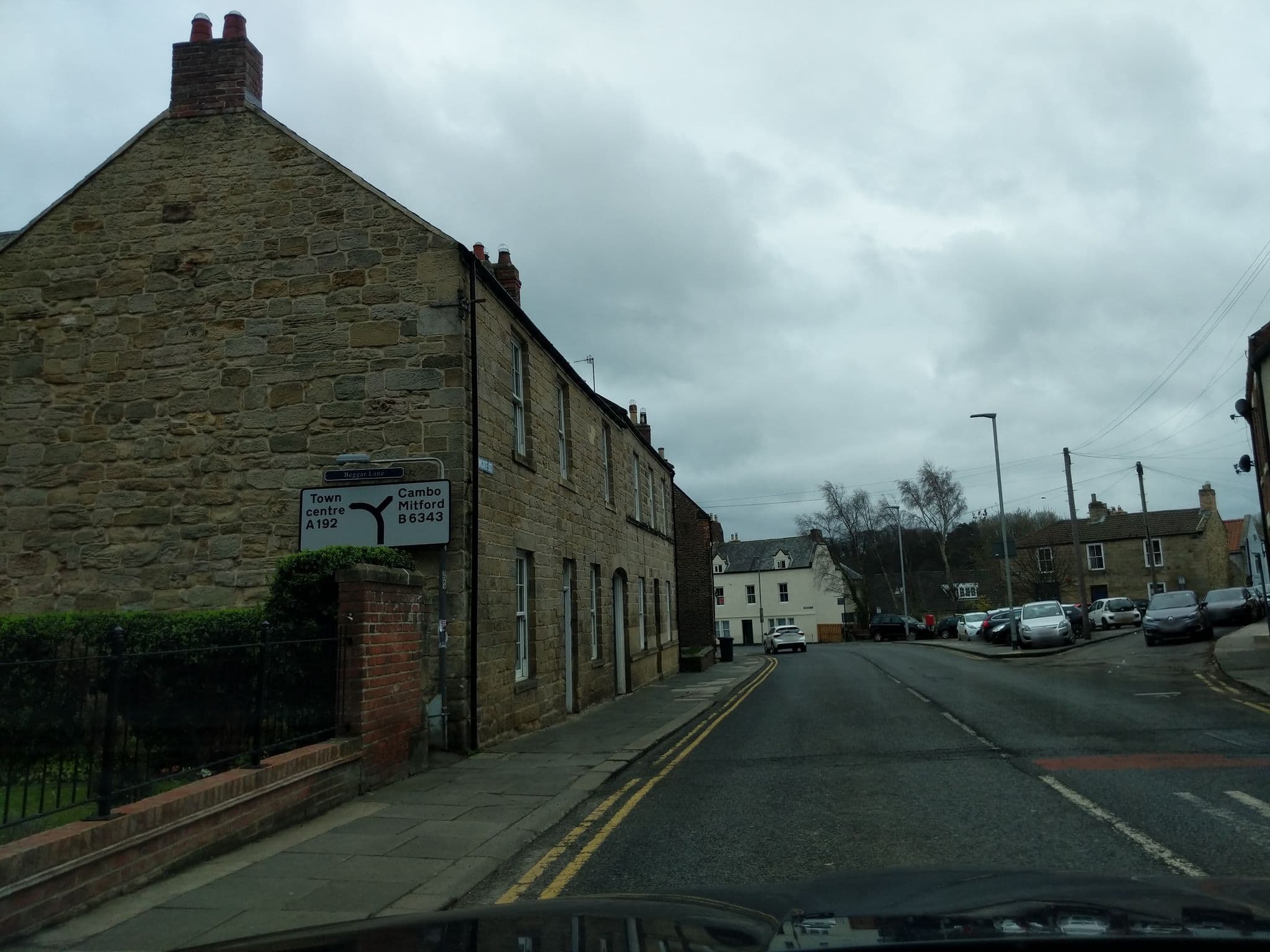 Street view near Cottingburn House, Morpeth — © floatingboater (CC BY-SA · Mapillary)