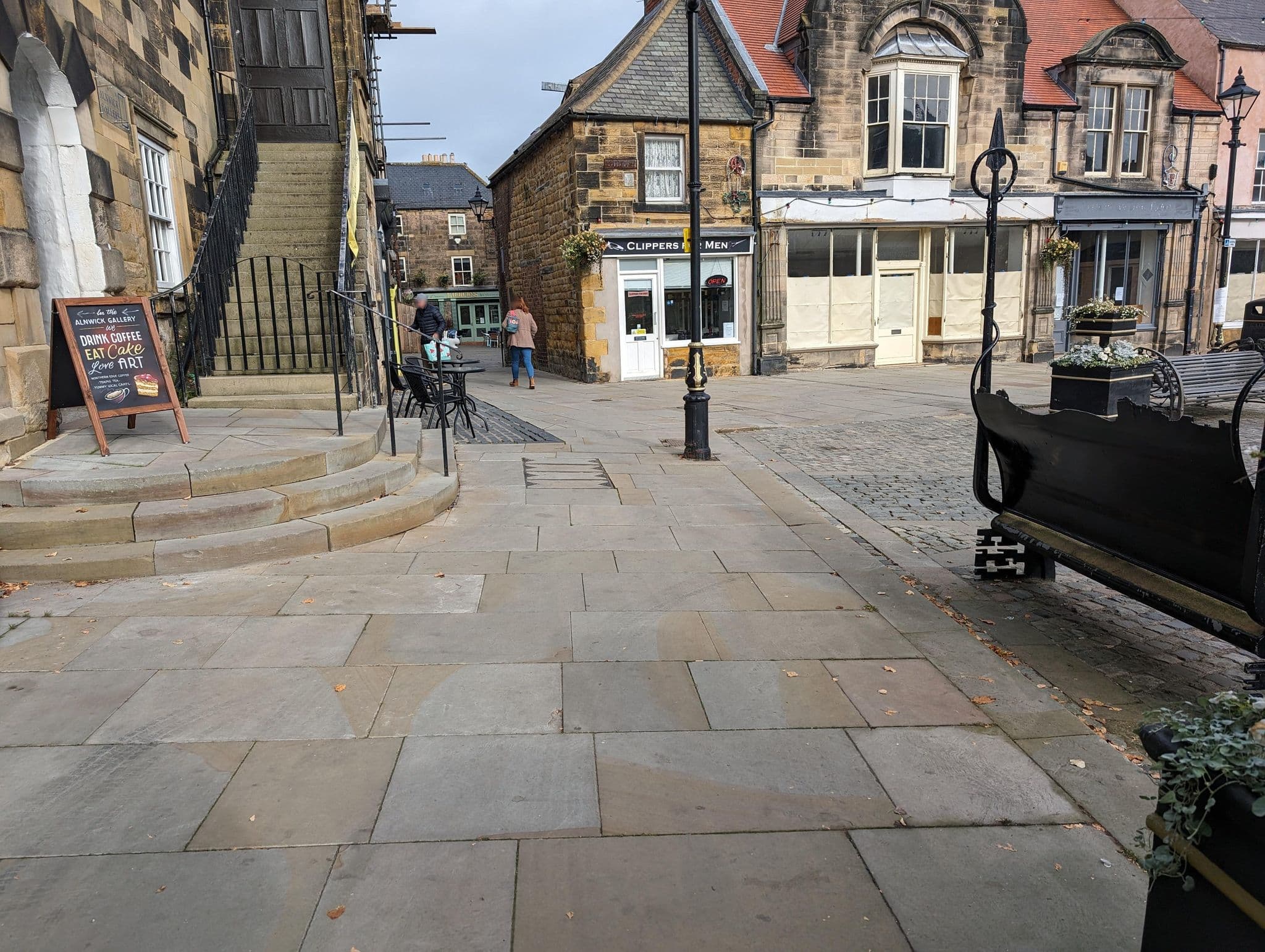 Street view near Blue Bell Inn, Alnwick — © floatingboater (CC BY-SA · Mapillary)