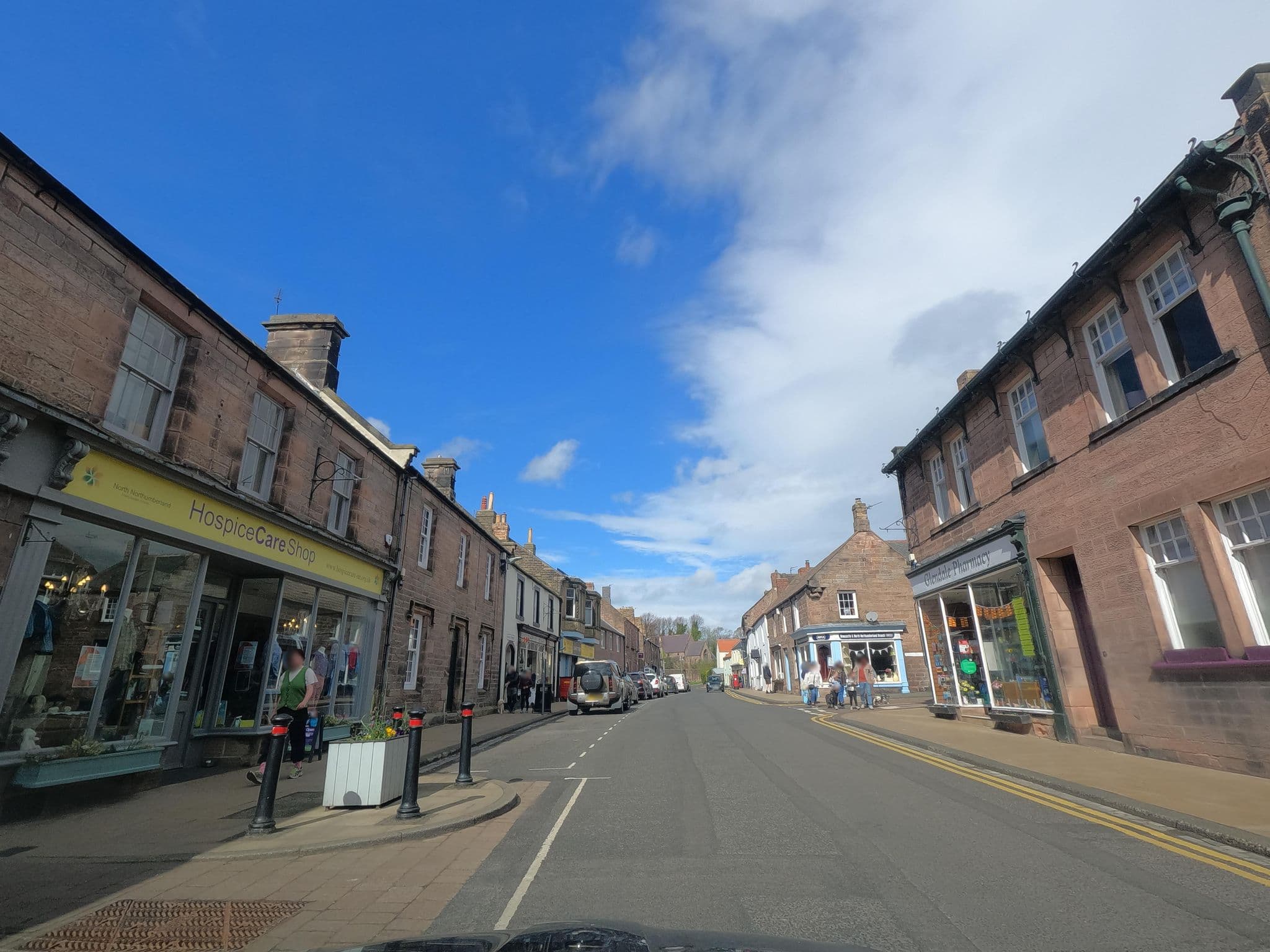 Street view near Cheviot Hills, Wooler — © floatingboater (CC BY-SA · Mapillary)