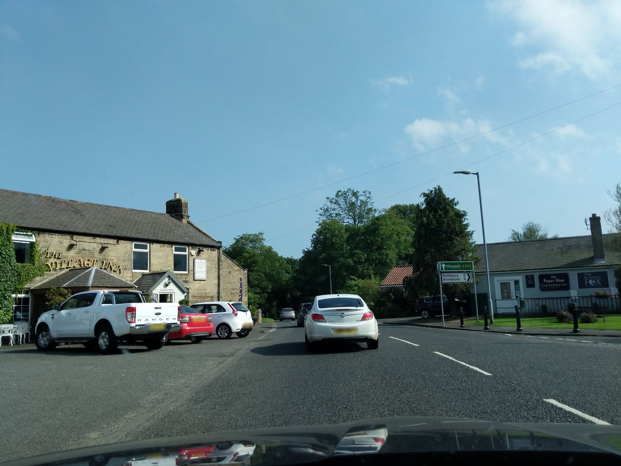 Street view near StoneLaw Cottage, Felton — © floatingboater (CC BY-SA · Mapillary)
