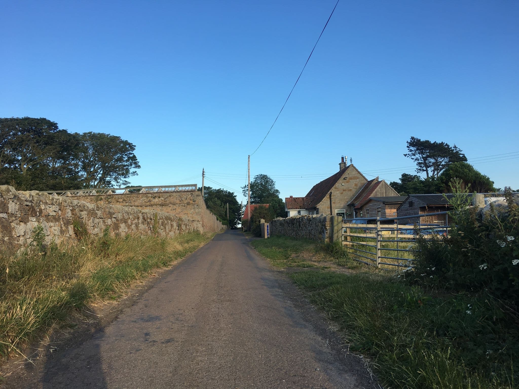 Street view near Akeld Manor, North Sunderland — © gness (CC BY-SA · Mapillary)