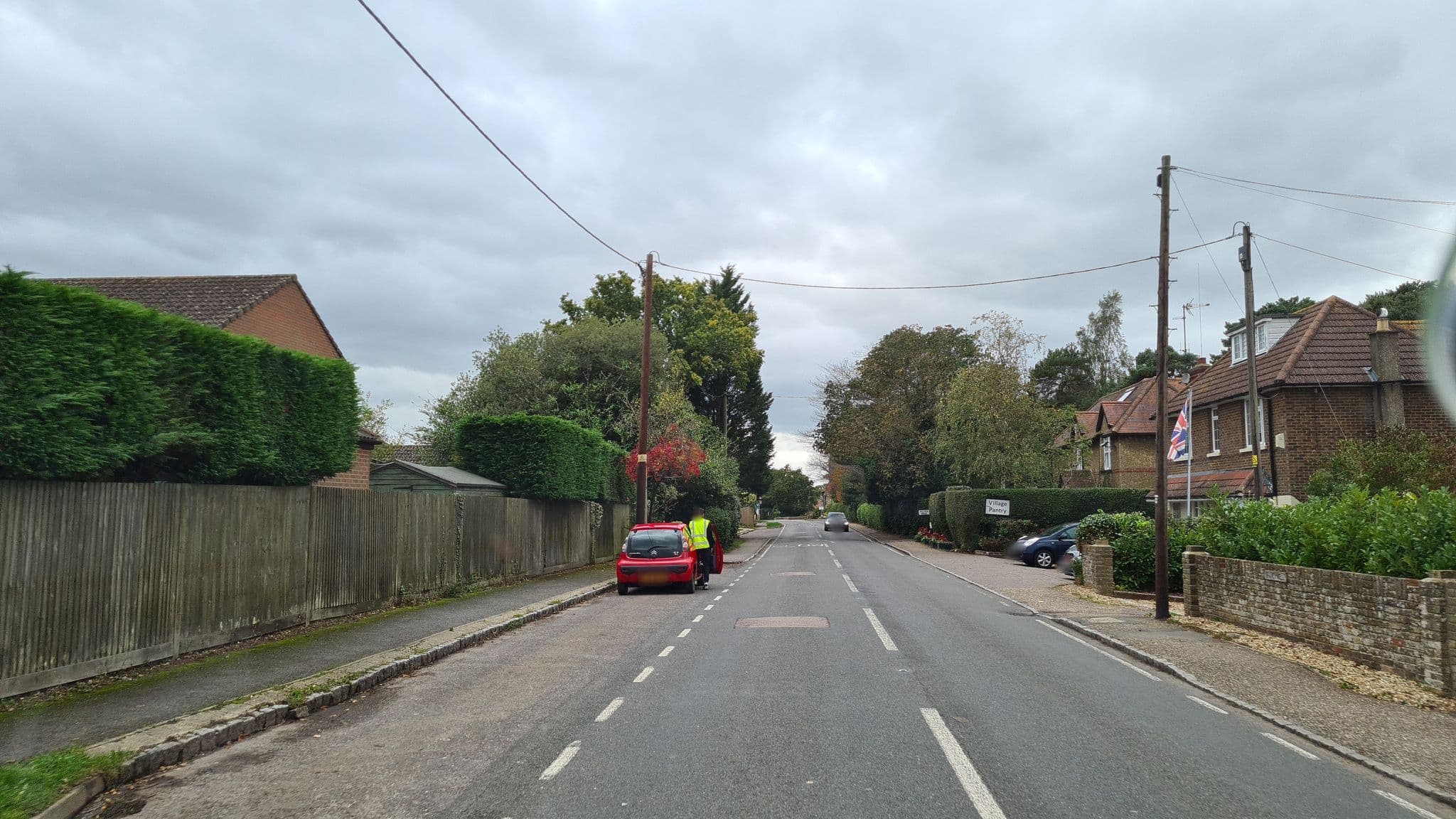 Street view near Village Pantry, Handcross — © andreste96 (CC BY-SA · Mapillary)