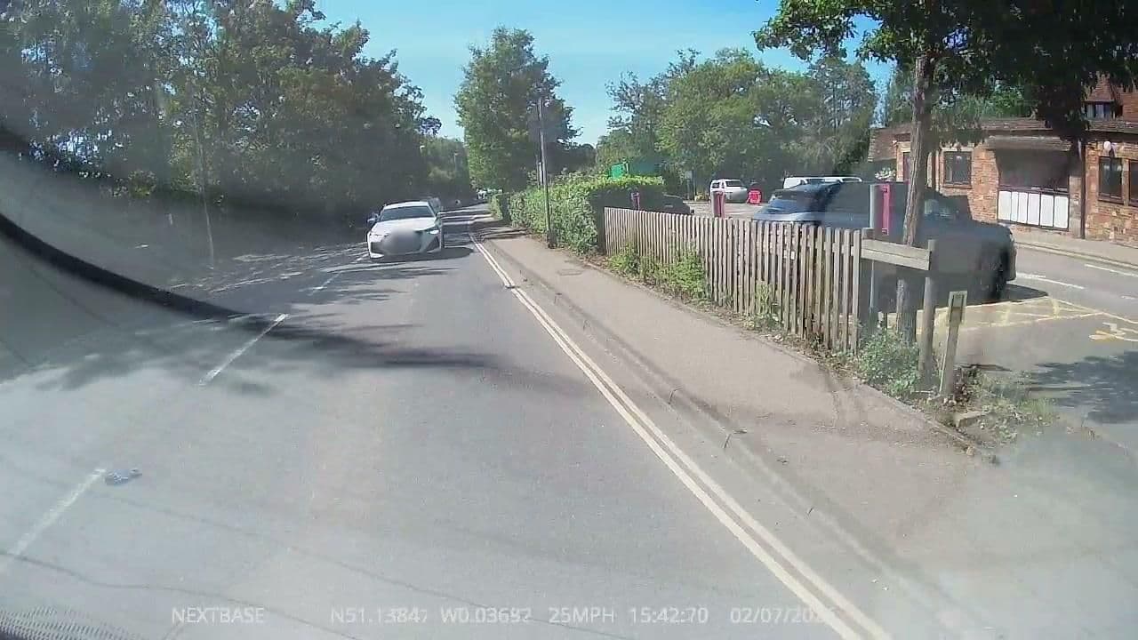 Street view near Ballroom Foyer, East Grinstead — © OrangeHurst97 (CC BY-SA · Mapillary)
