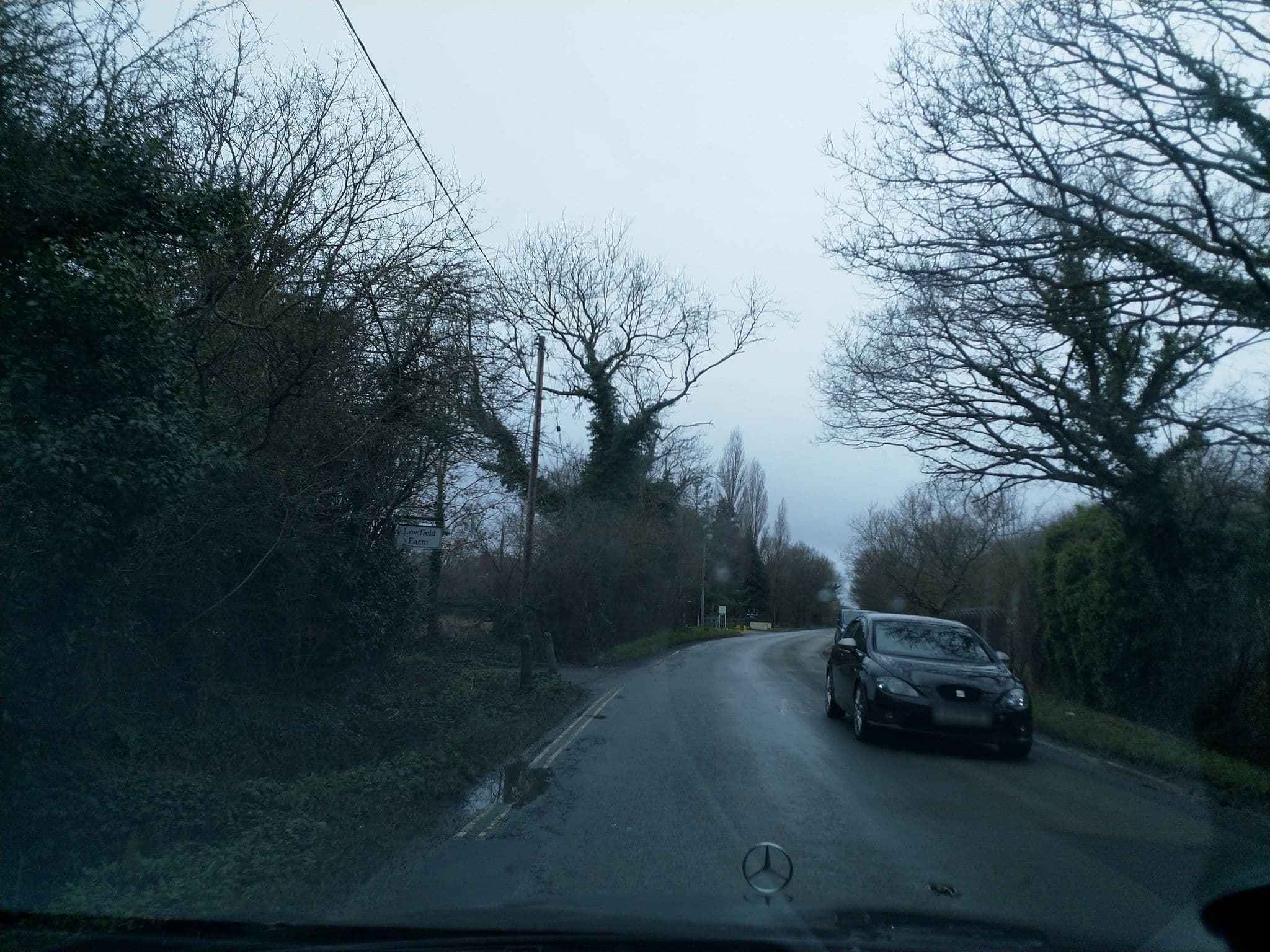 Street view near Lowfield Farm - Guest House, Langley Green — © laye (CC BY-SA · Mapillary)