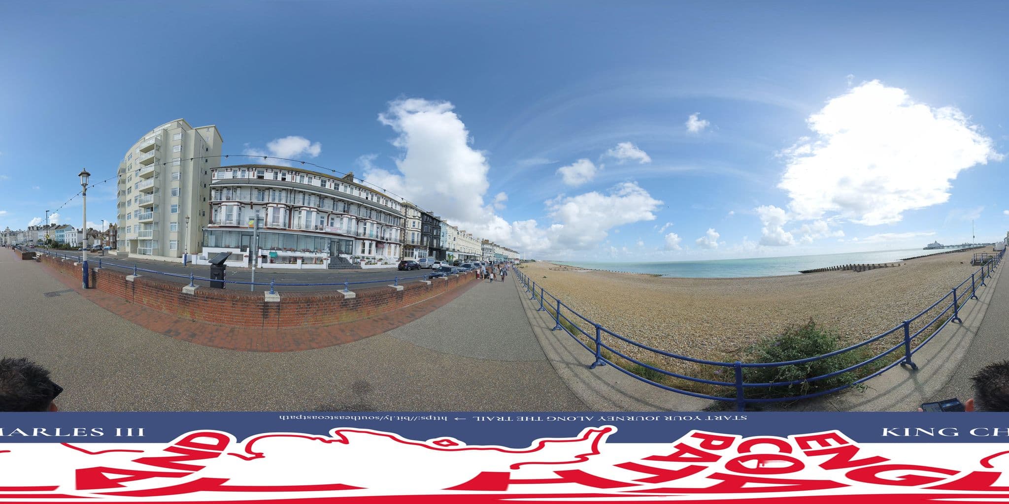 Street view near St Omer Hotel Eastbourne, Eastbourne — © EnglandCoastPath (CC BY-SA · Mapillary)