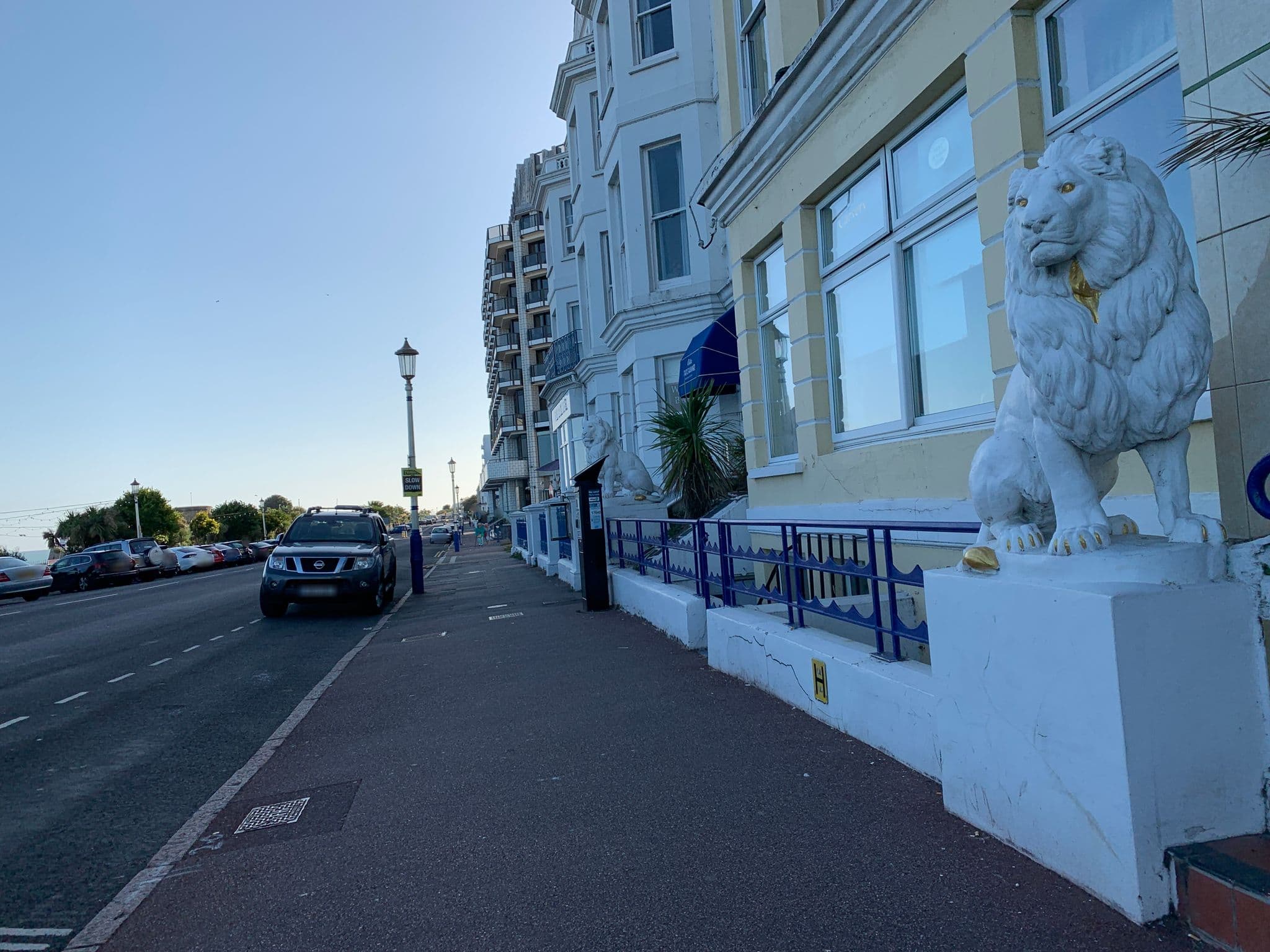 Street view near Albany Lions Hotel, Eastbourne — © egorka (CC BY-SA · Mapillary)