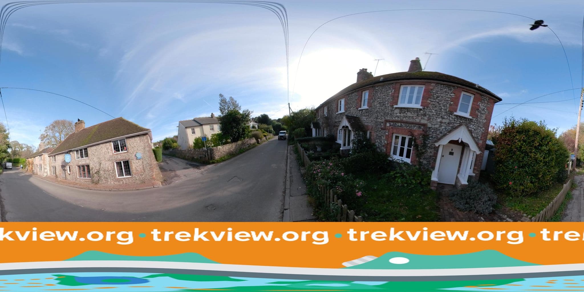 Street view near Hungry Monk Cottages, Friston — © trekviewed (CC BY-SA · Mapillary)