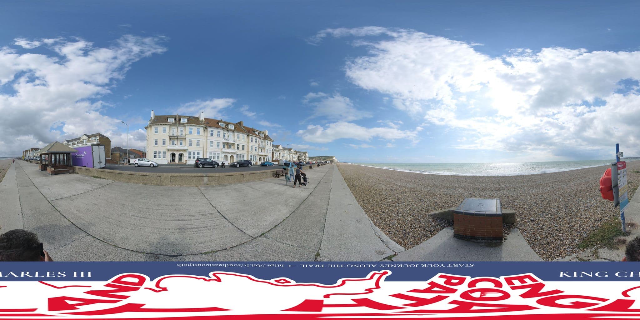 Street view near Seaford On The Rocks, Seaford — © EnglandCoastPath (CC BY-SA · Mapillary)