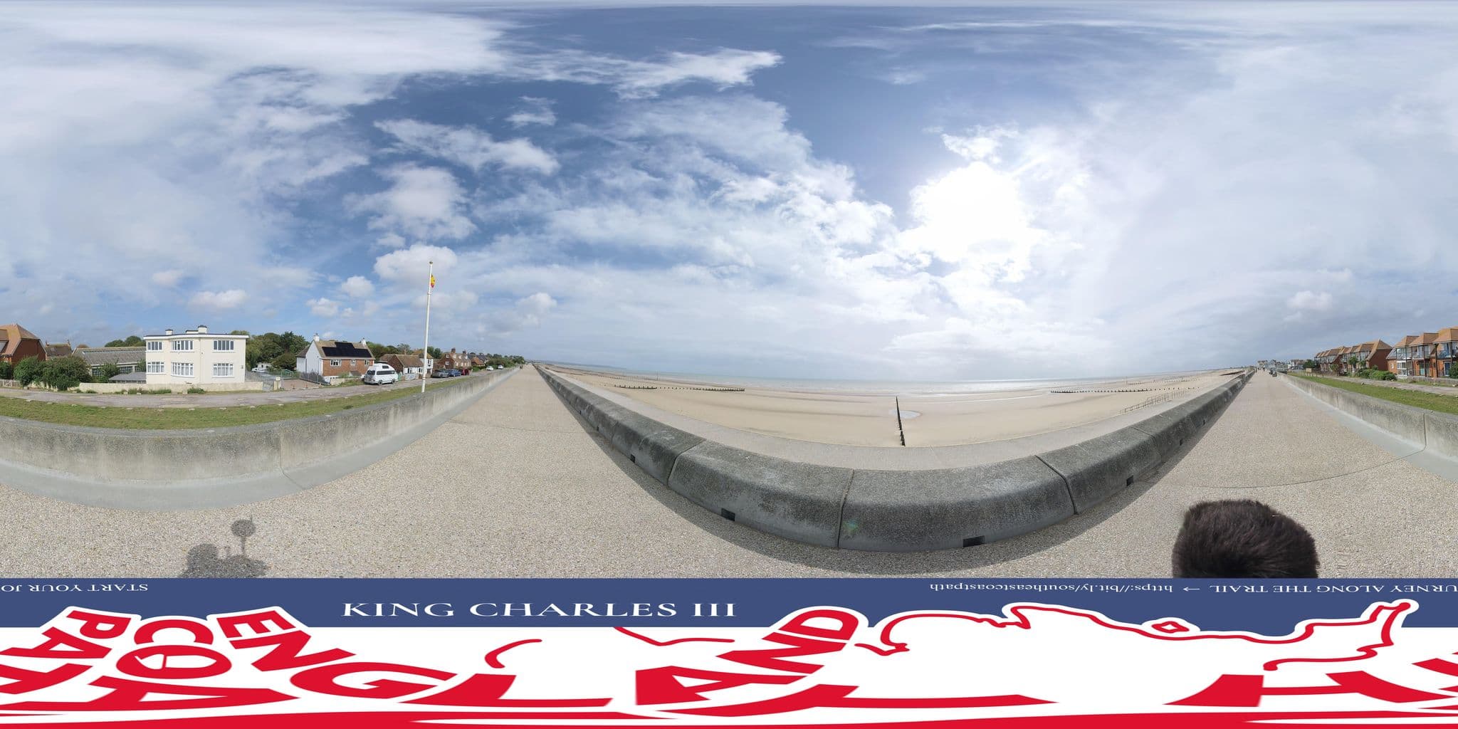 Street view near Seabreeze Holiday Apartments, Dymchurch — © EnglandCoastPath (CC BY-SA · Mapillary)