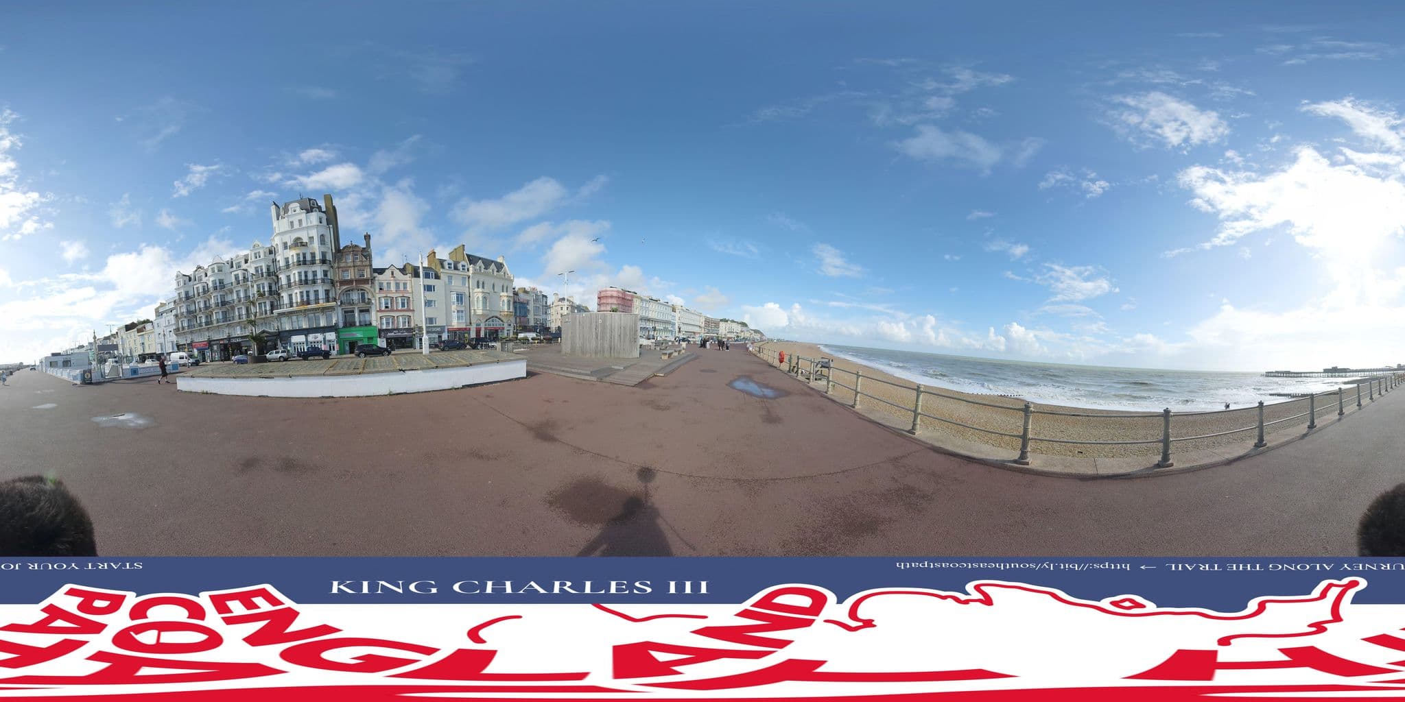 Street view near Beausite Hotel Jersey, Hastings — © EnglandCoastPath (CC BY-SA · Mapillary)