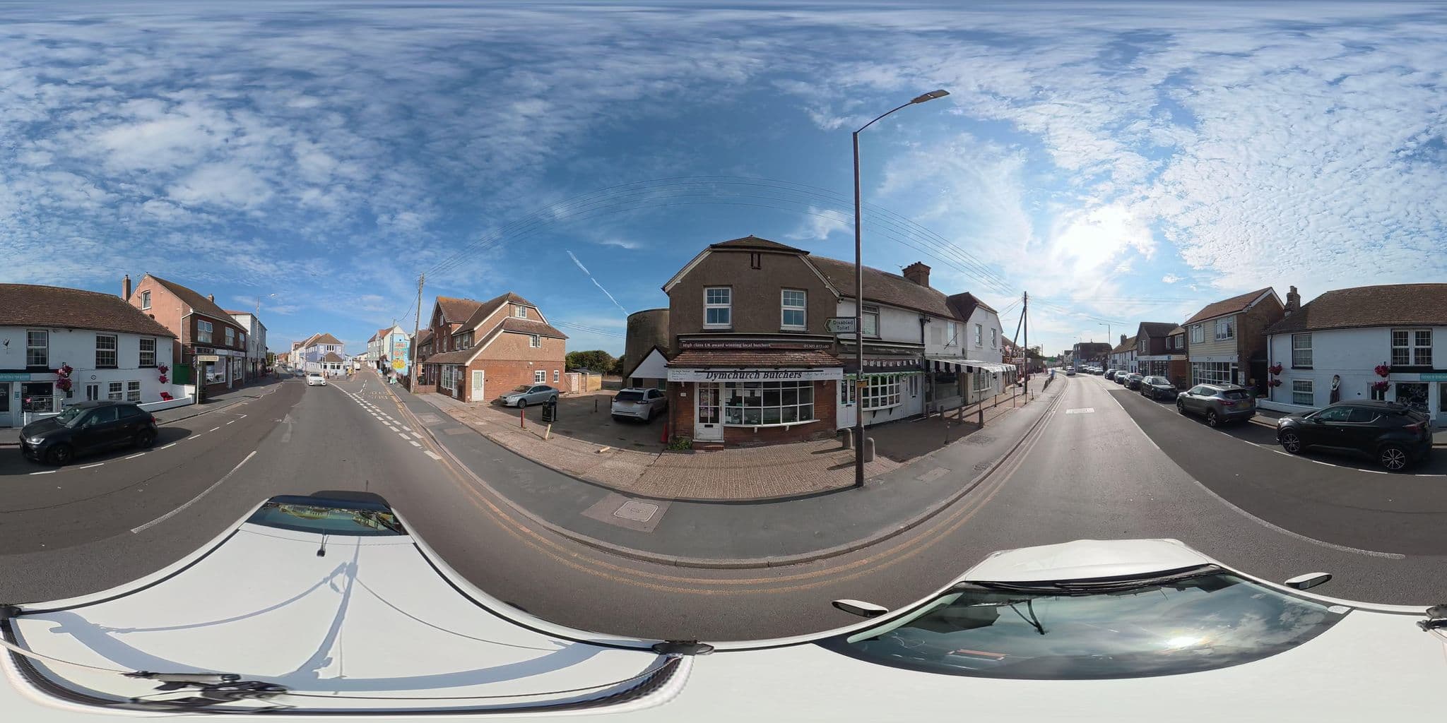 Street view near Romney Marsh Lettings, Dymchurch — © osmplus_org (CC BY-SA · Mapillary)