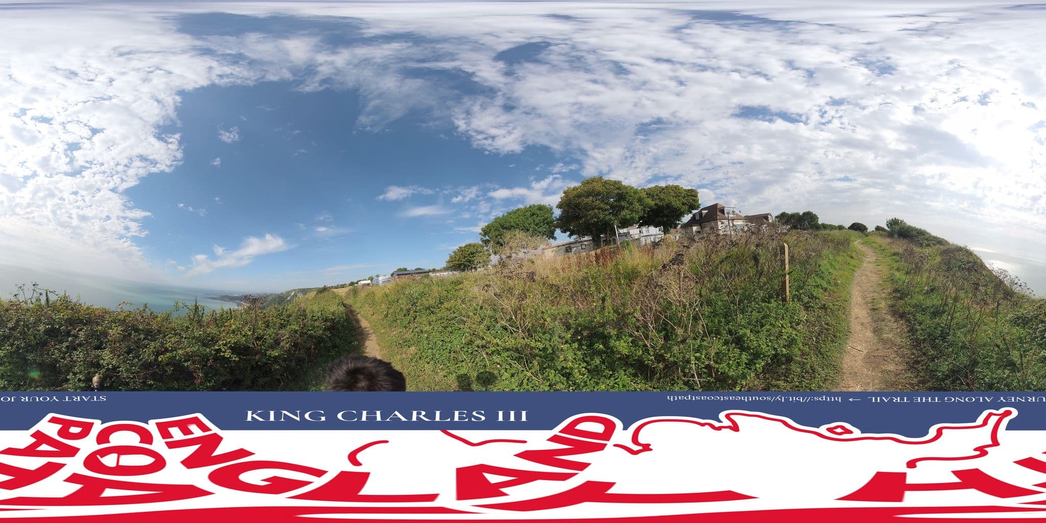Street view near The Lighthouse Inn, Capel le Ferne — © EnglandCoastPath (CC BY-SA · Mapillary)