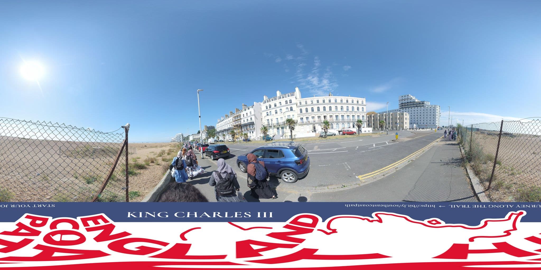 Street view near Kent, Folkestone — © EnglandCoastPath (CC BY-SA · Mapillary)